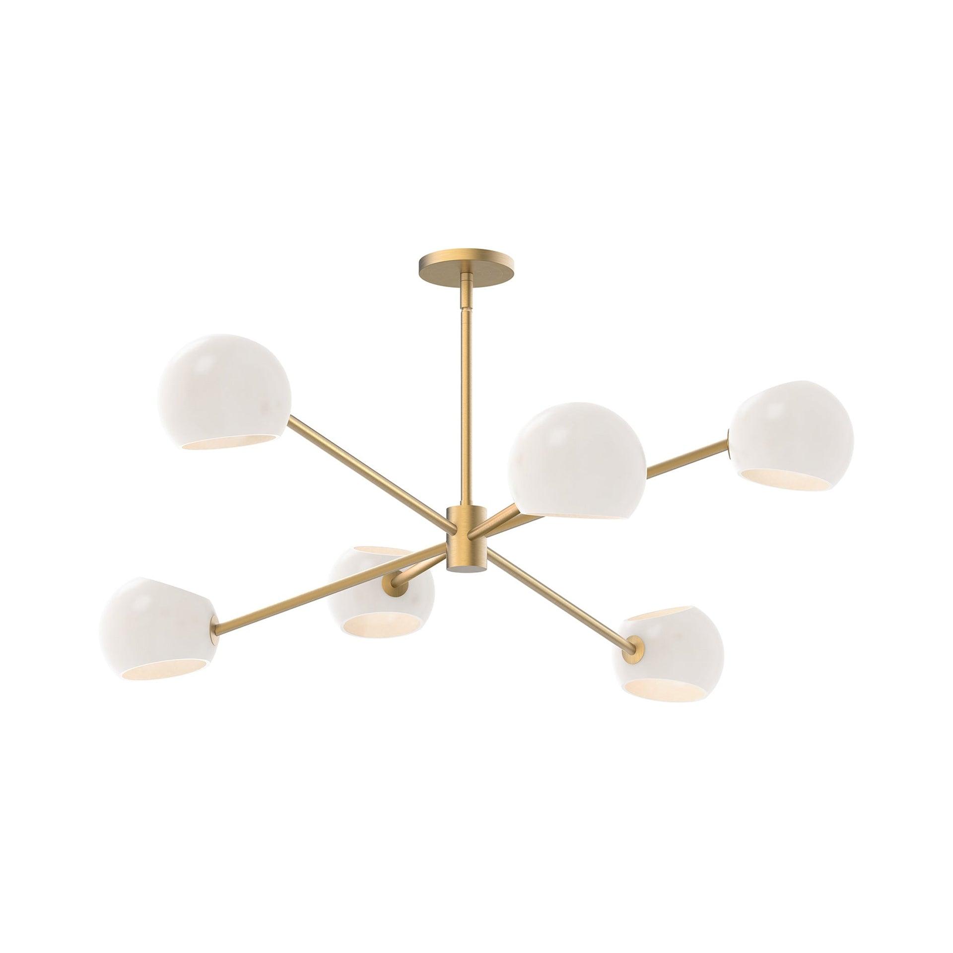 Willow 6 Light Metal Sputnik Chandelier