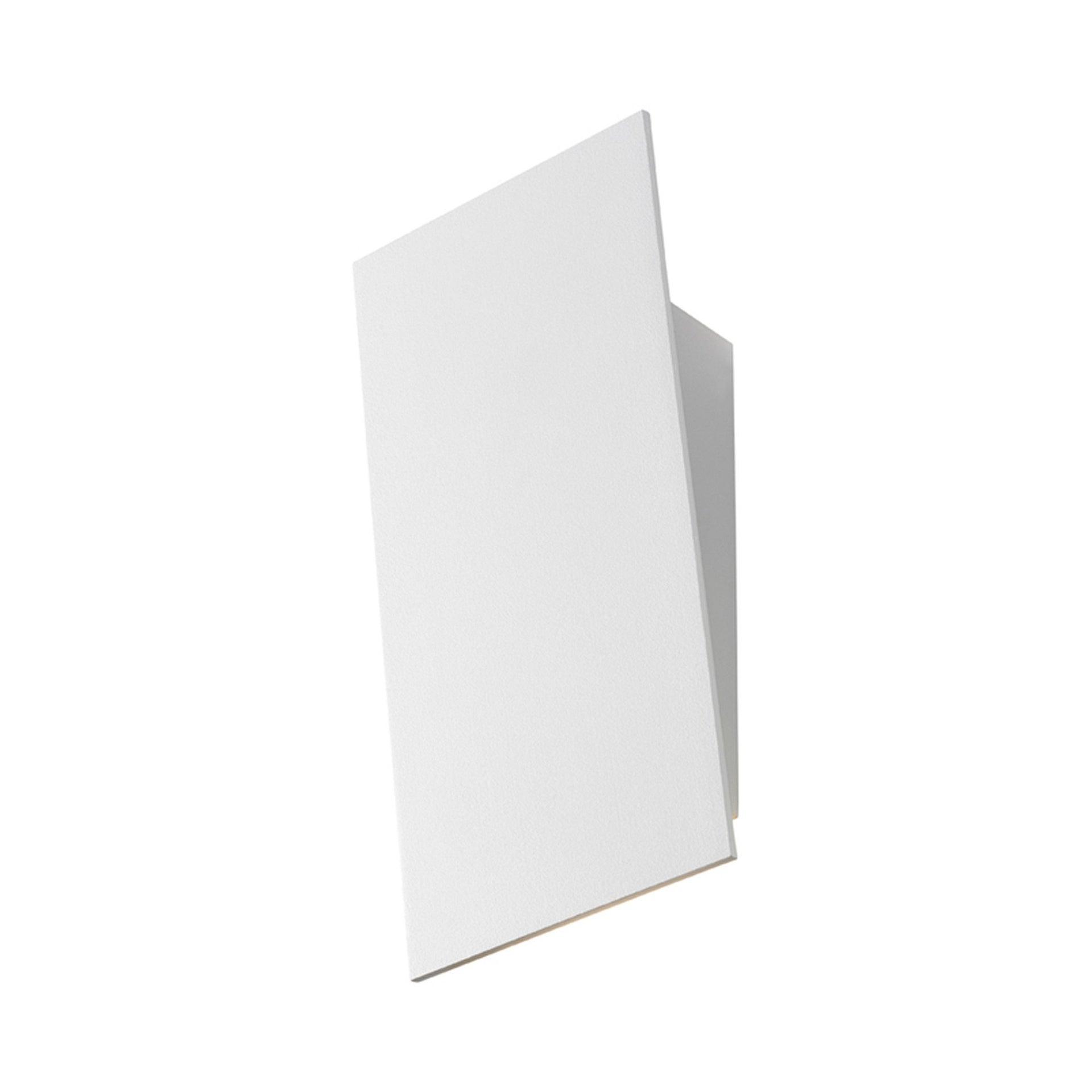 Darcia Angled Plane Narrow LED Wall Sconce - Textured White