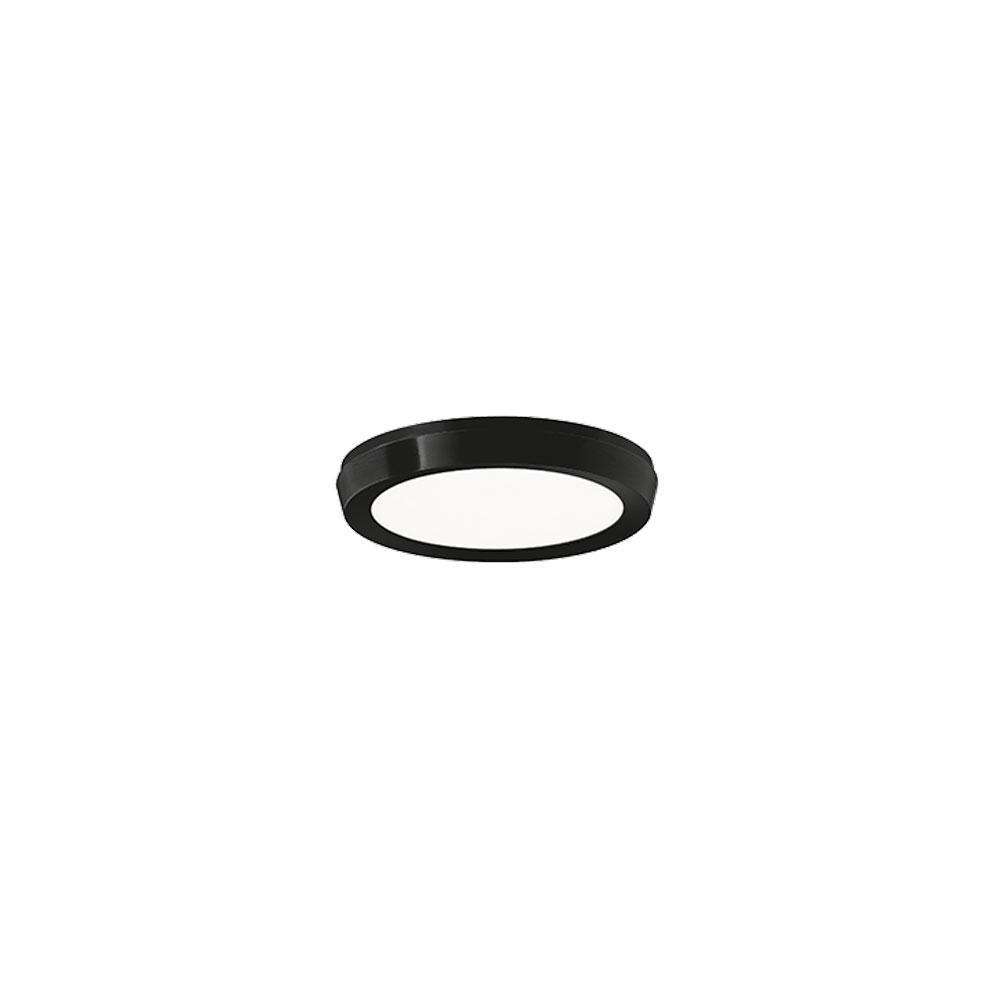 Argo Ultra-Slim Edge-Lit LED Flush Mount in Black
