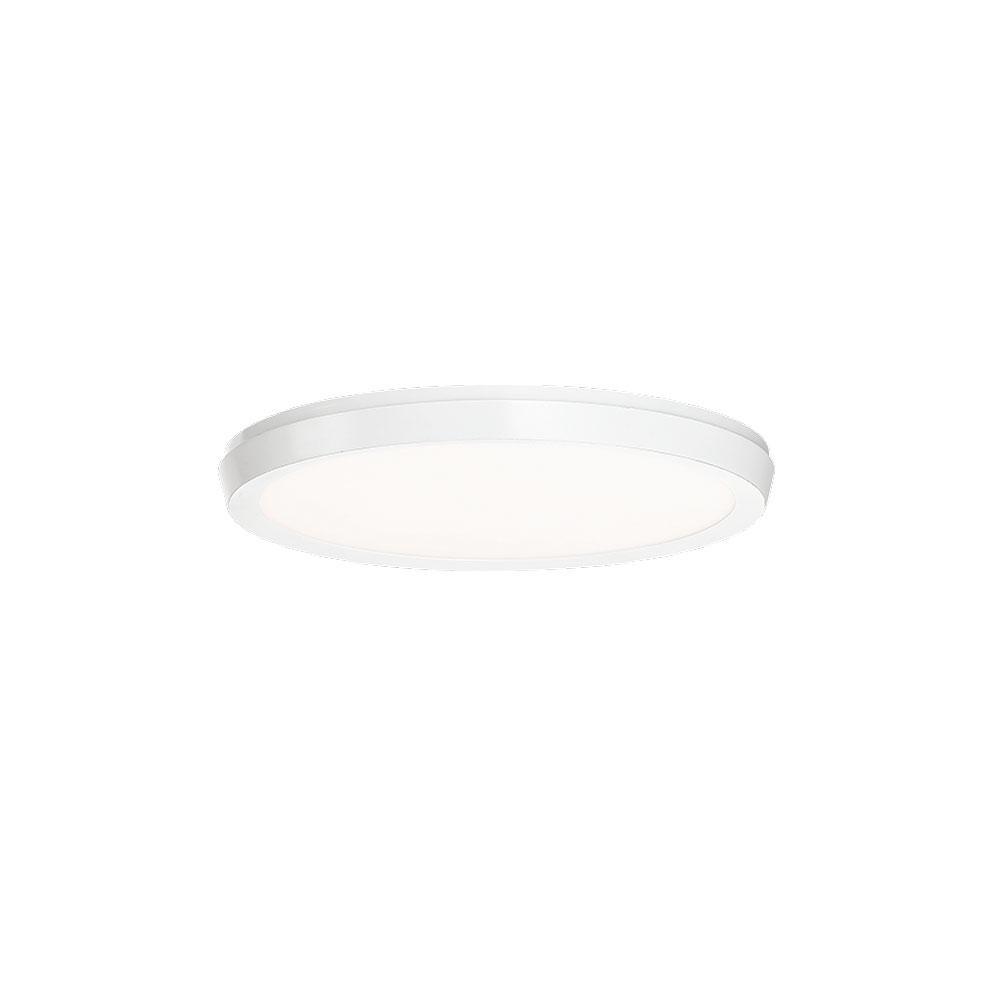 Argo Ultra-Slim Edge-Lit LED Flush Mount in Black and Nickel