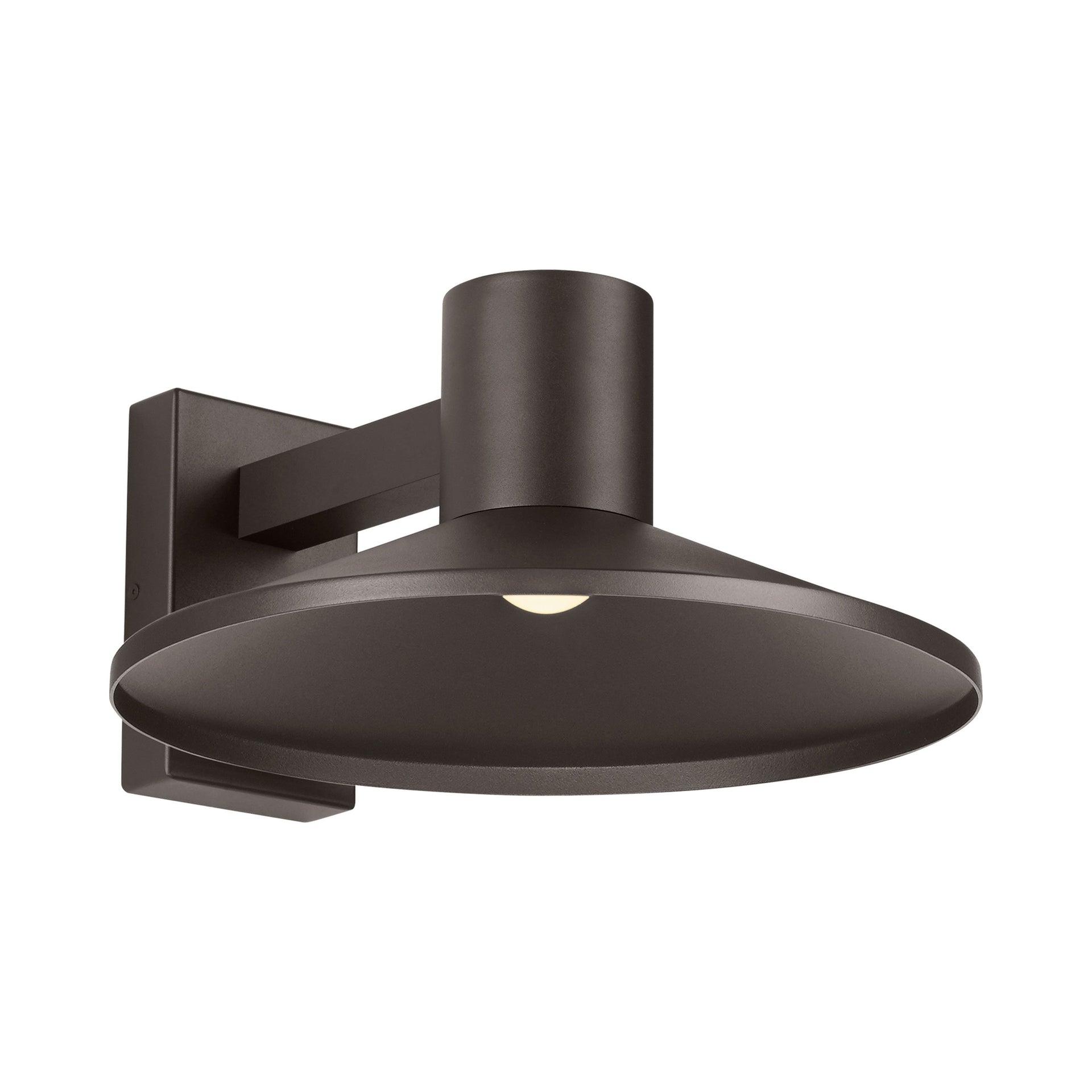 Ash 16" Bronze LED Outdoor Wall Light with Adjustable Brightness