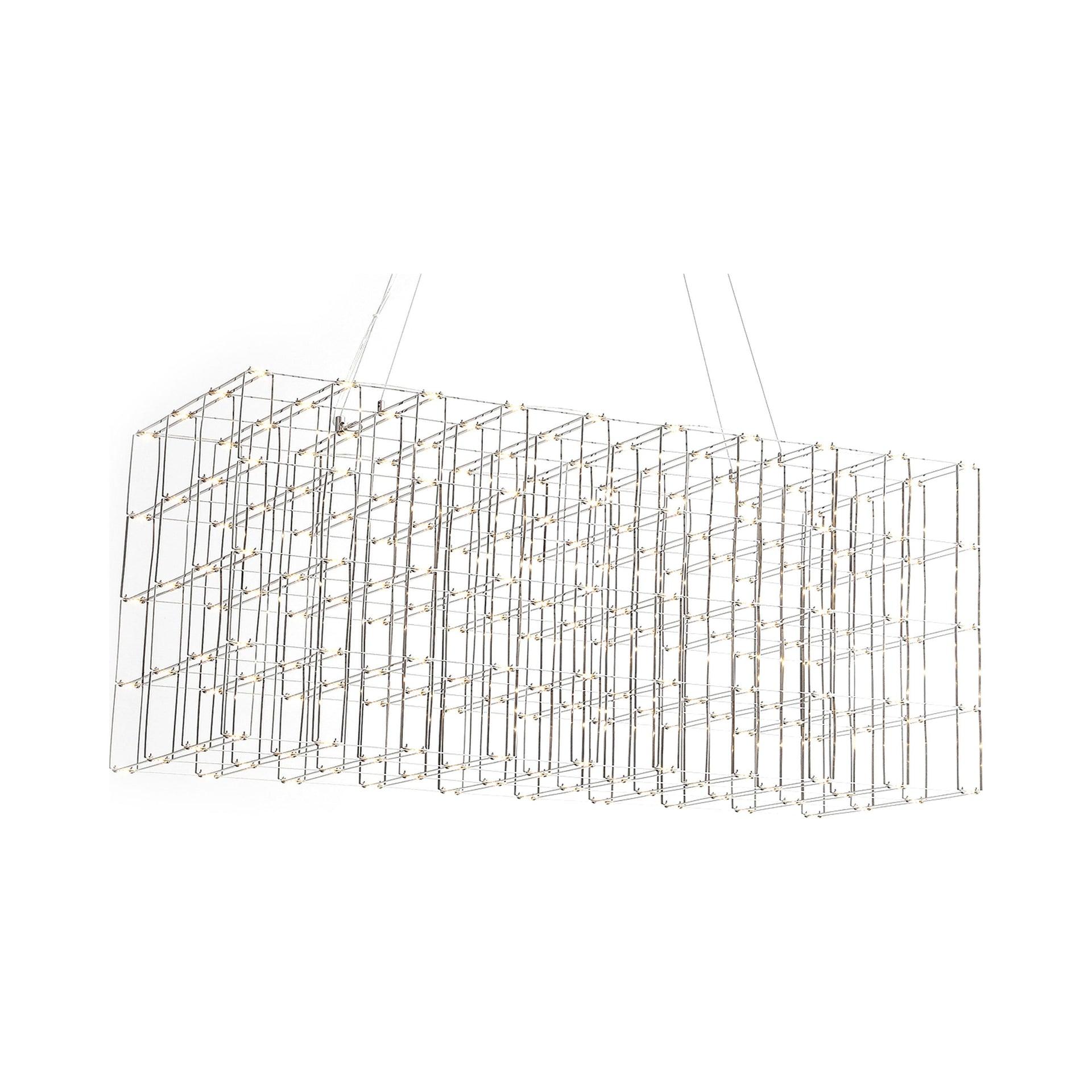 Argyle Chrome Cage 34" LED Chandelier