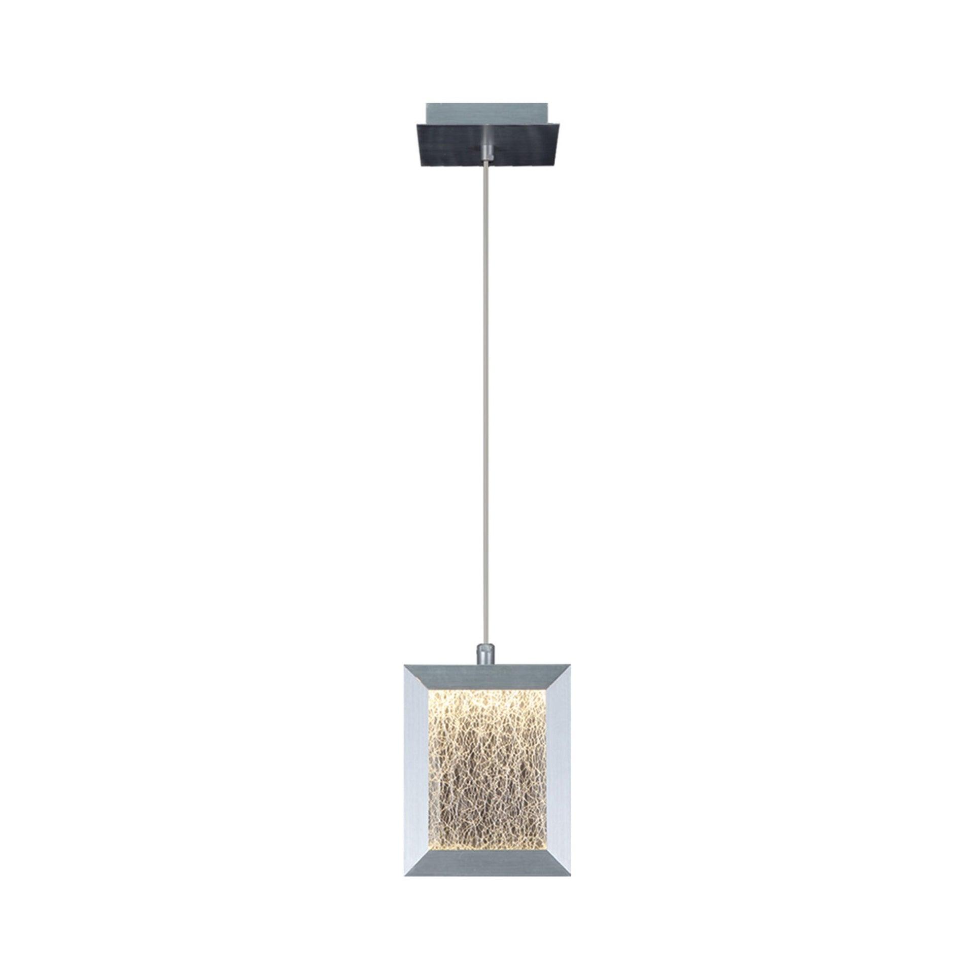 Brentwood 8" Brushed Aluminum LED Pendant Light