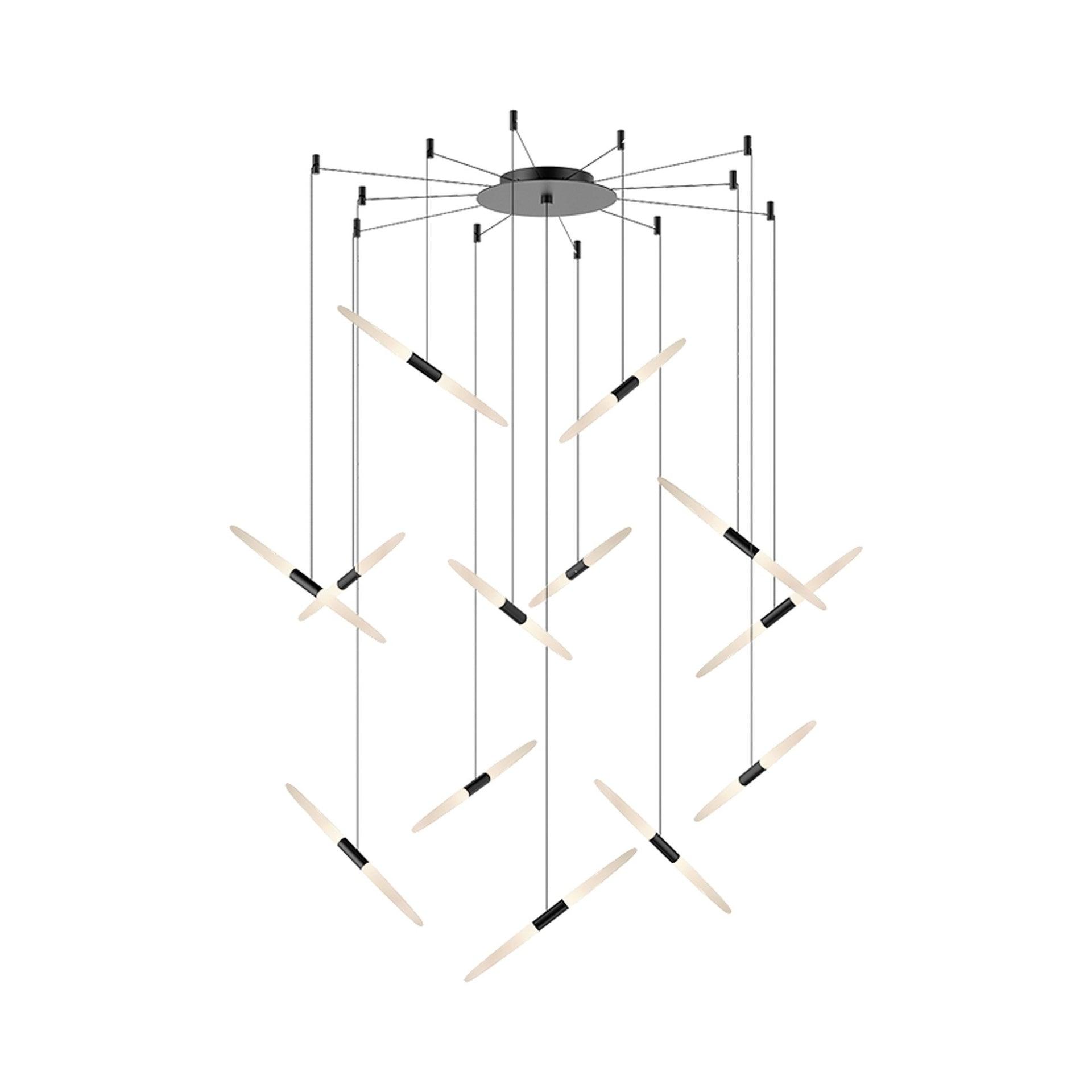 Ballet 13 - Light Dimmable LED Geometric Chandelier