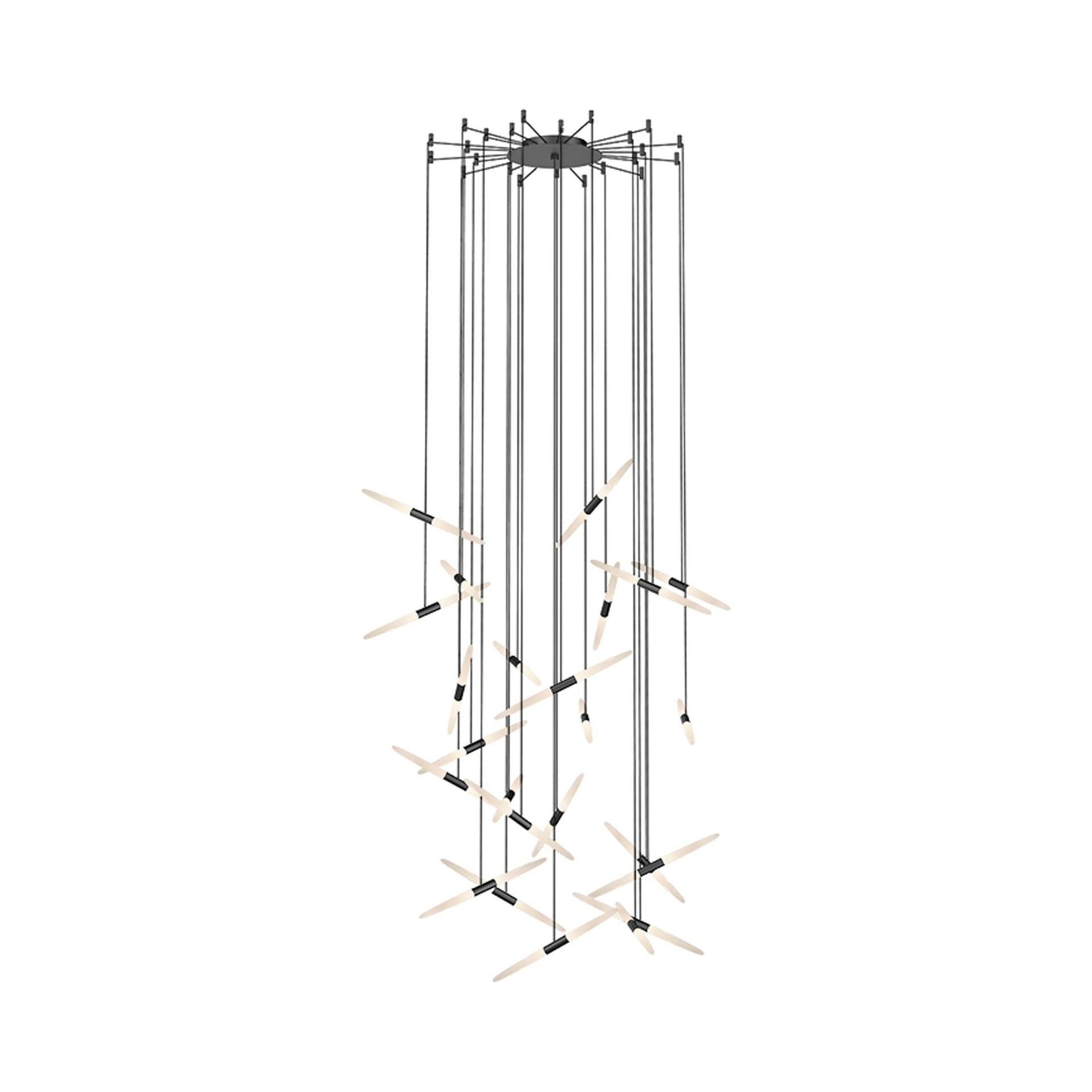 Ballet 24 - Light Dimmable LED Geometric Chandelier