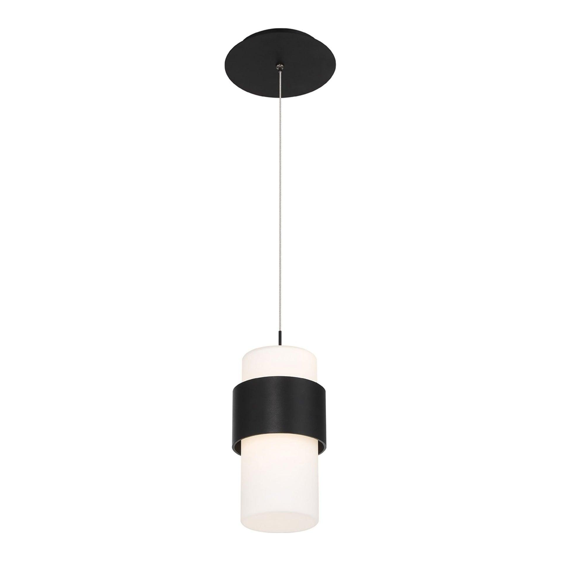 Banded 1 - Light LED Cylinder Pendant
