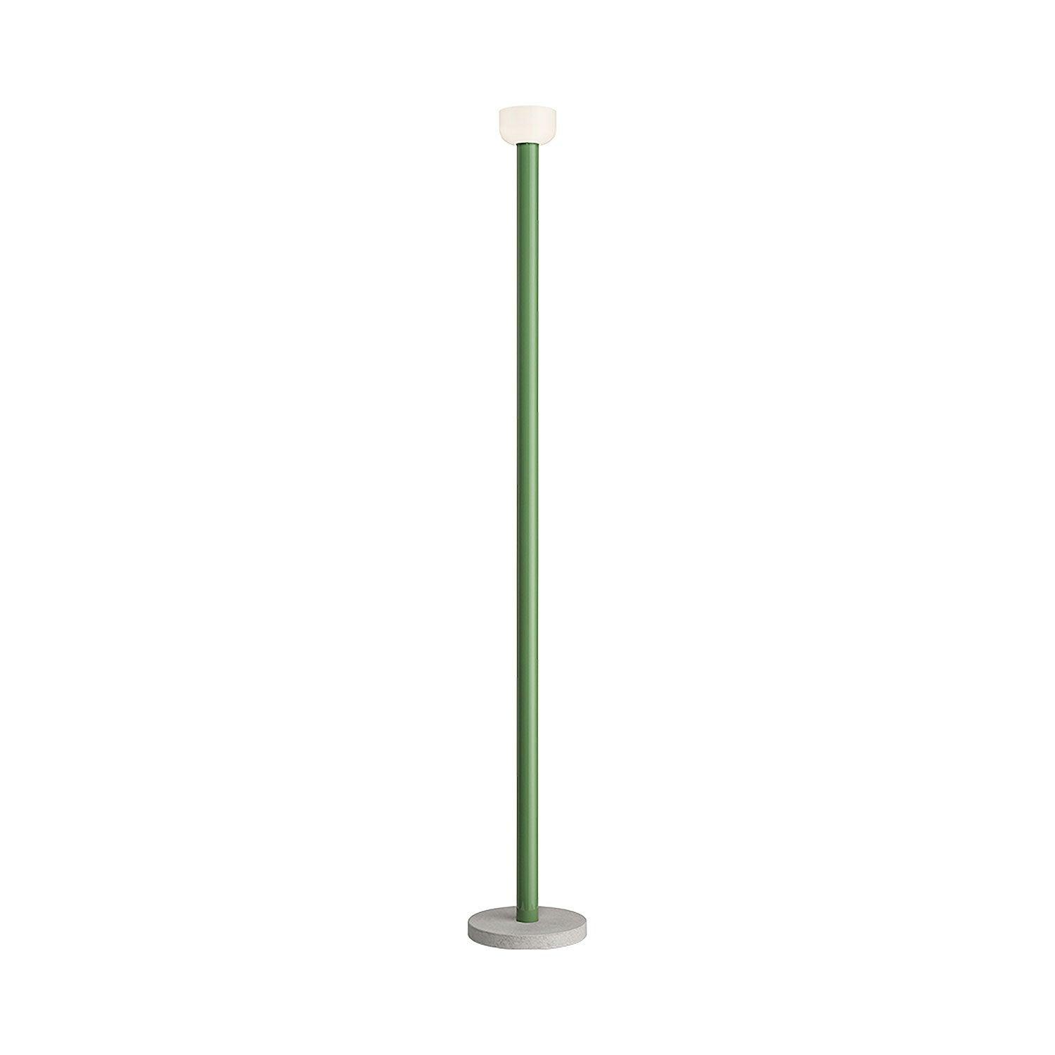 Green Aluminum and Concrete LED Floor Lamp
