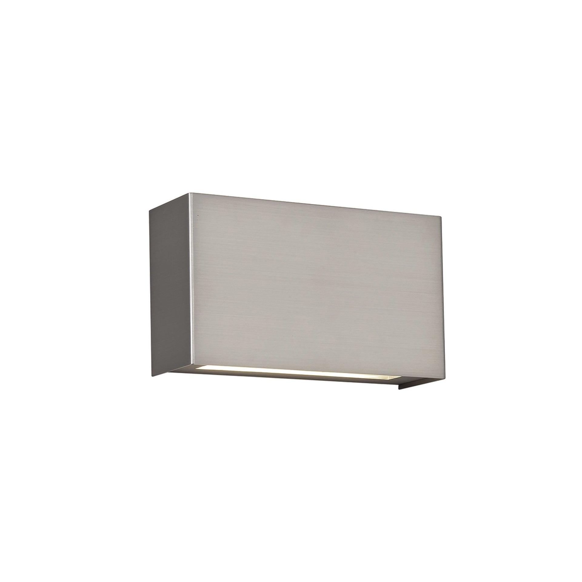 WAC Lighting Blok 1-Light LED 3000K Contemporary Aluminum Wall Sconce in Nickel