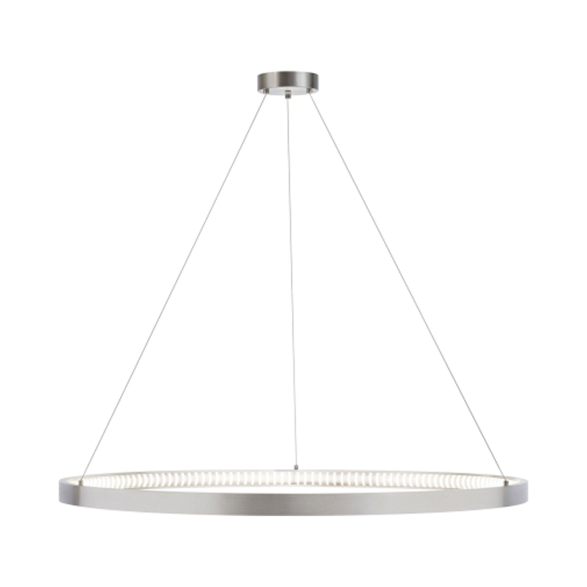 Medieval Twinkle 48" LED Chandelier in Satin Nickel