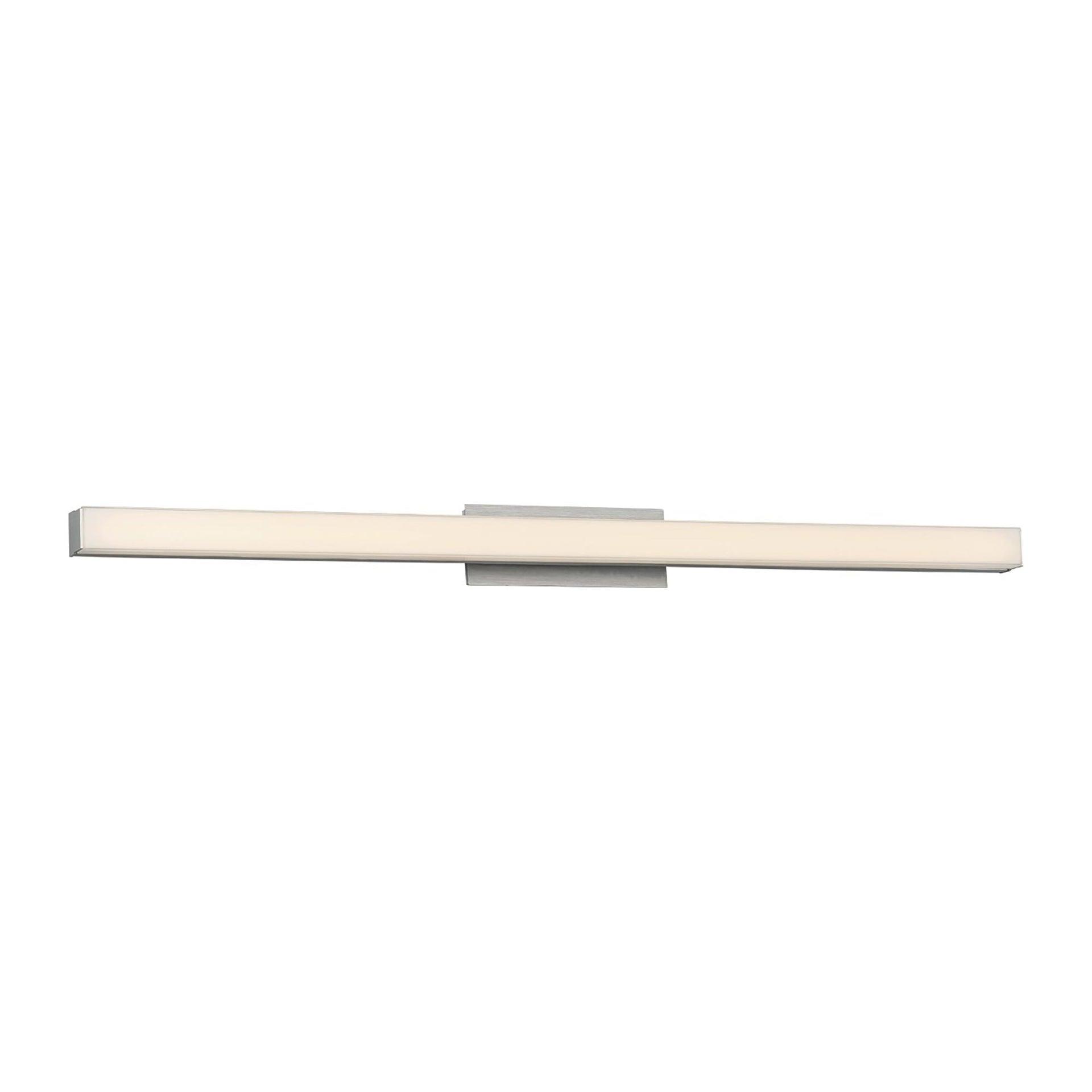 SQTRFC Brink 12in LED Bathroom Vanity or Wall Light 3-CCT 2700K-3000K-3500K Set to 3000K in Brushed Aluminum