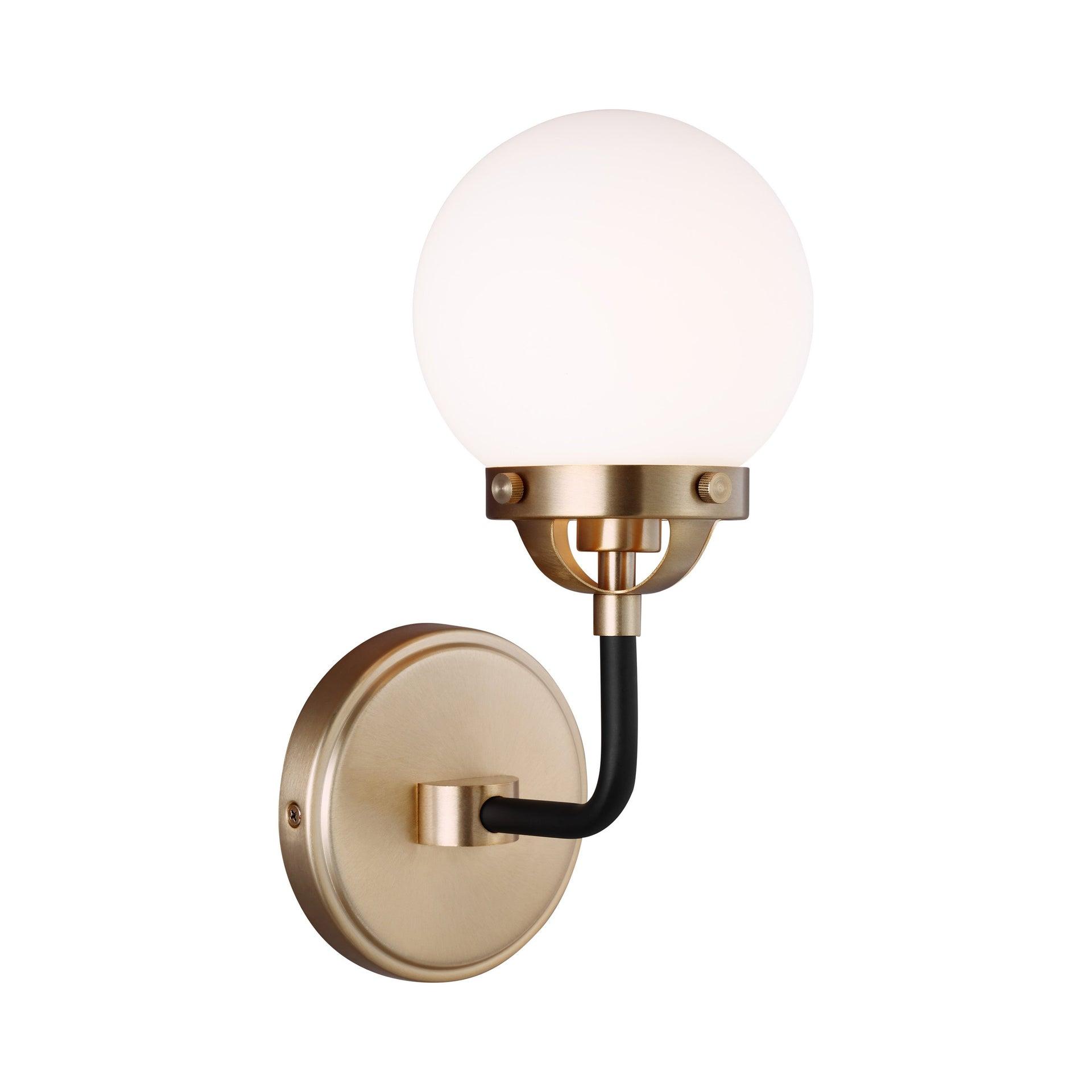 Generation Lighting Cafe 5.25-in W 1-Light Satin Bronze Modern/Contemporary Wall Sconce