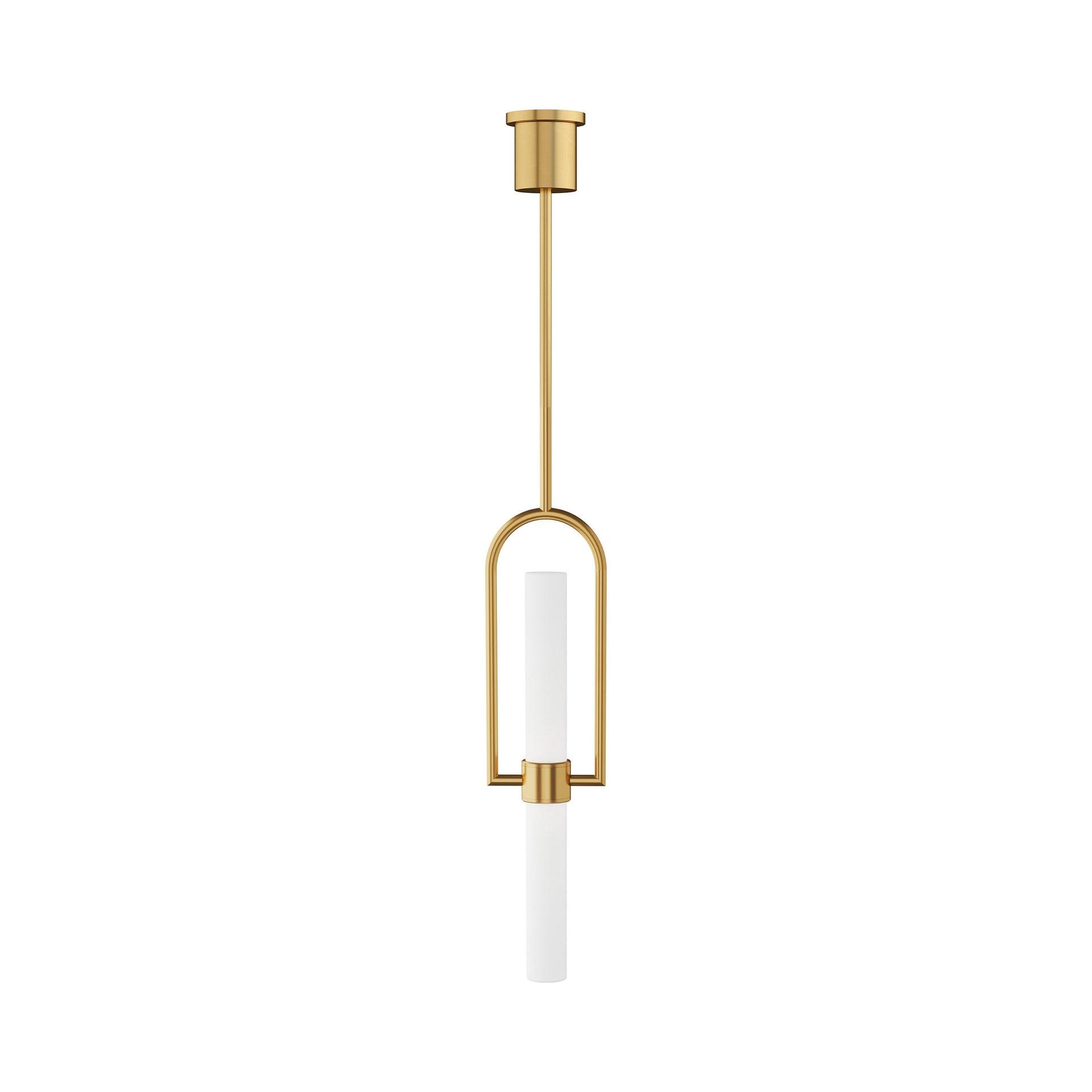 Calumn Natural Brass LED Pendant - Indoor/Outdoor Elegance