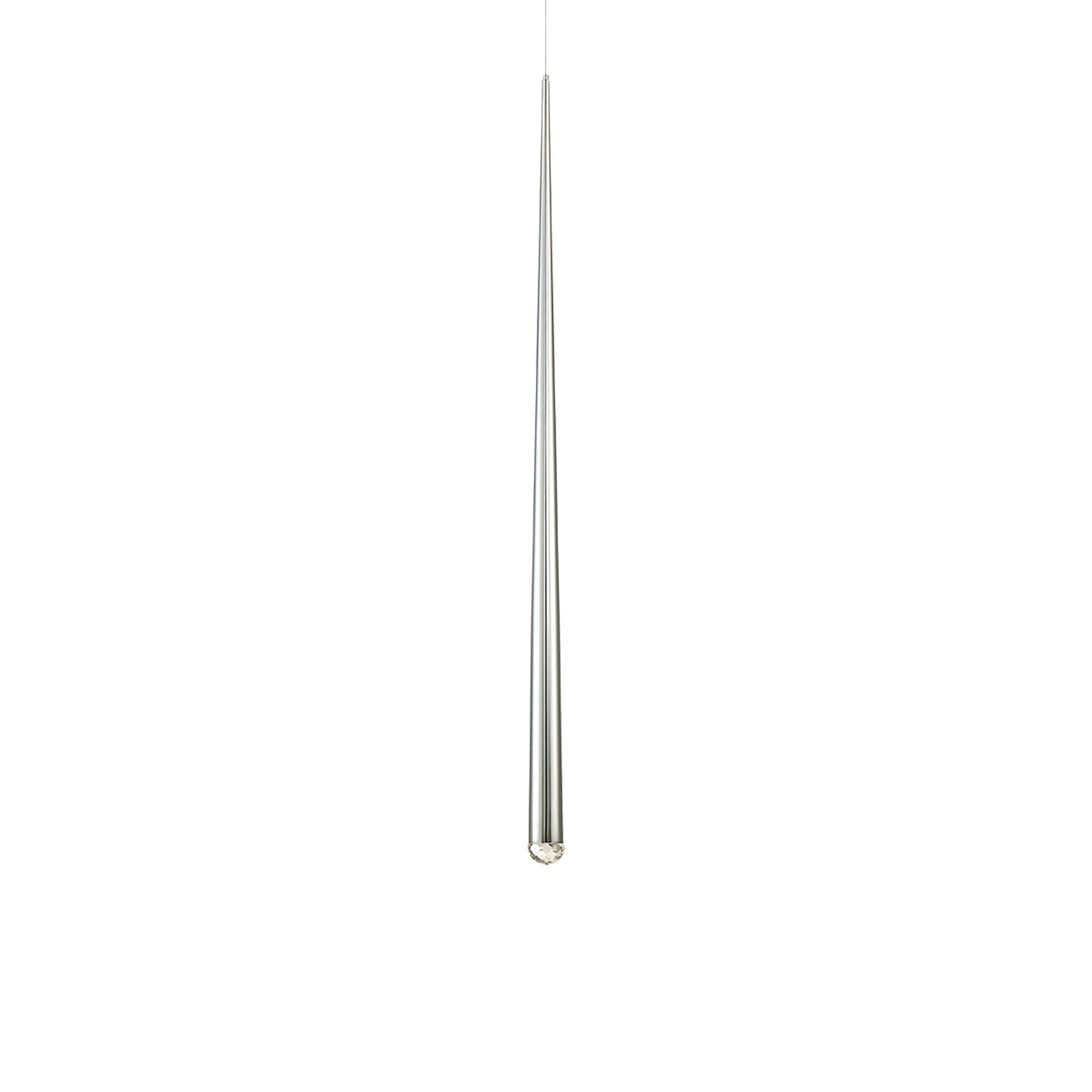 Modern Forms Cascade Dimmable LED Pendant with Clear Crystal Shade