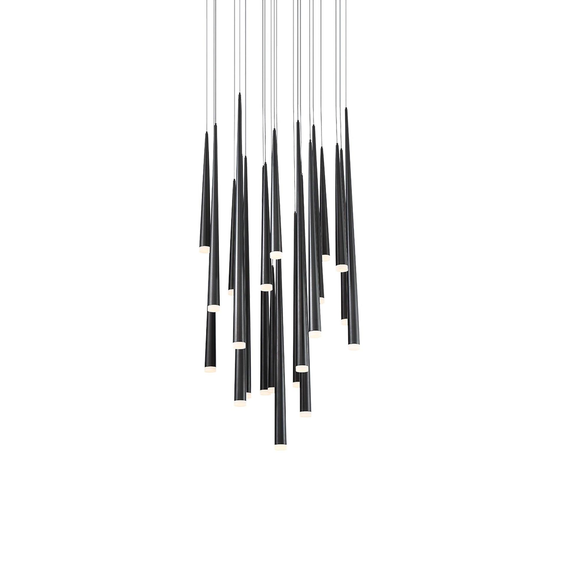 Cascade 21 - Light Polished Nickel LED Cluster Pendant