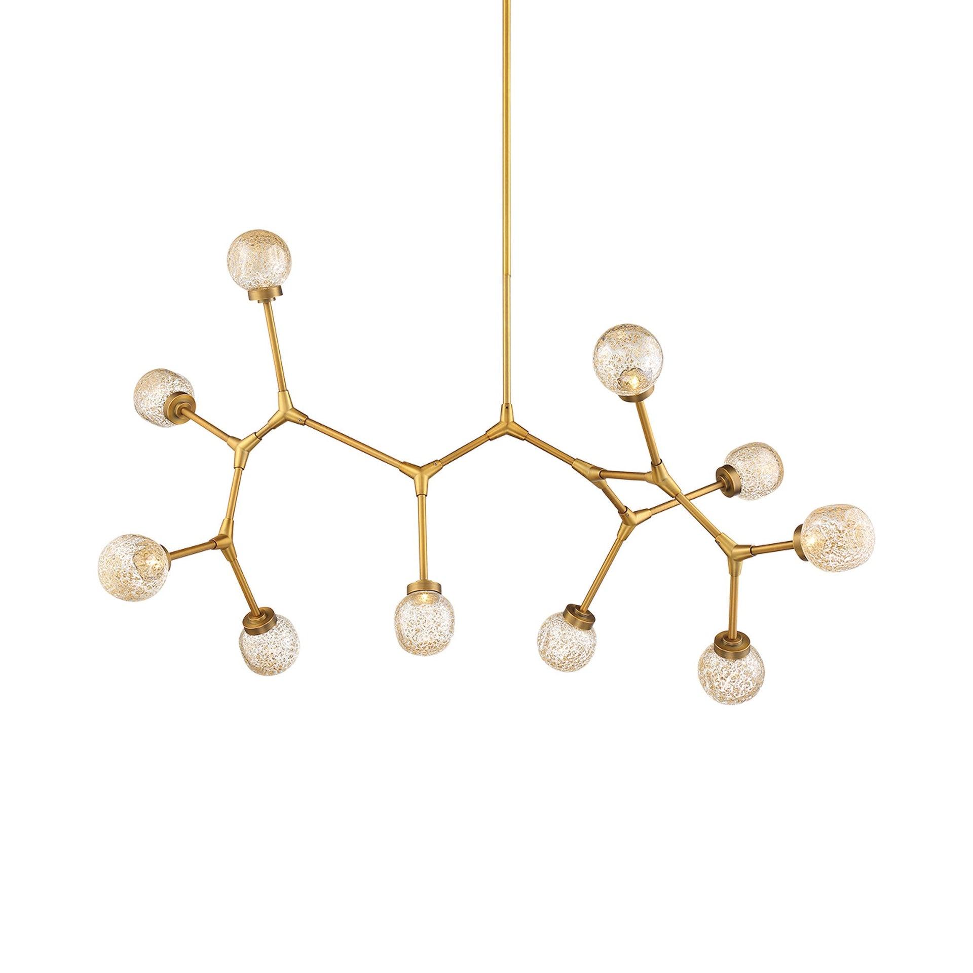 Catalyst 10 - Light Dimmable LED Sputnik Modern Linear Chandelier