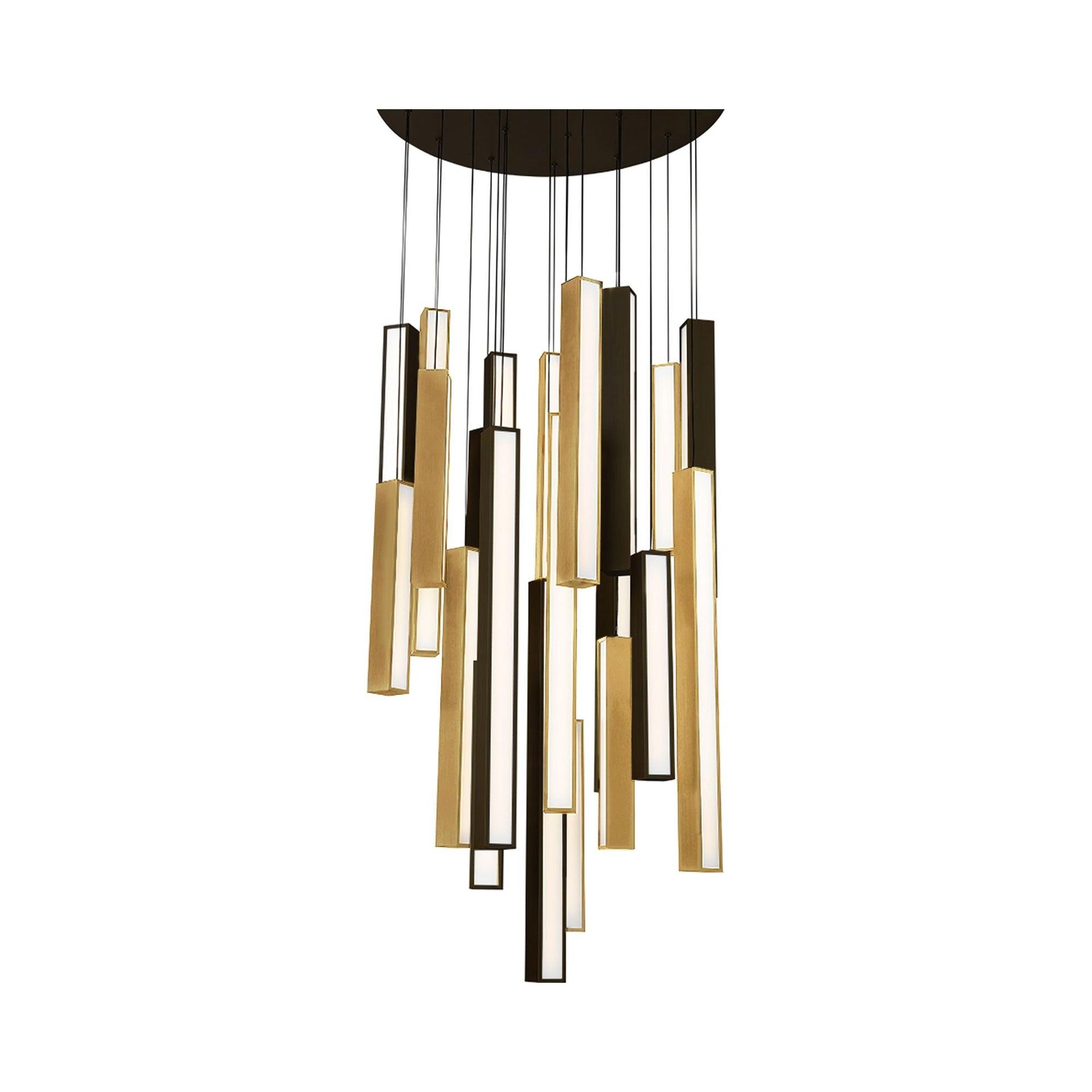 Chaos Multi LED Light Cluster Round Pendant