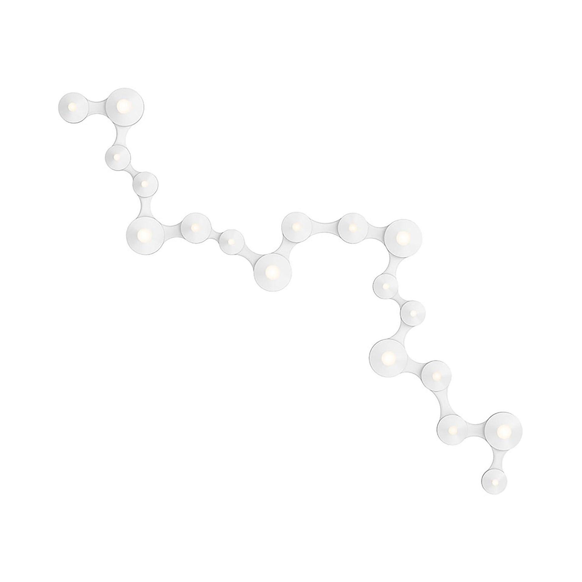 Satin White Coral-Inspired Modular LED Flushmount Light