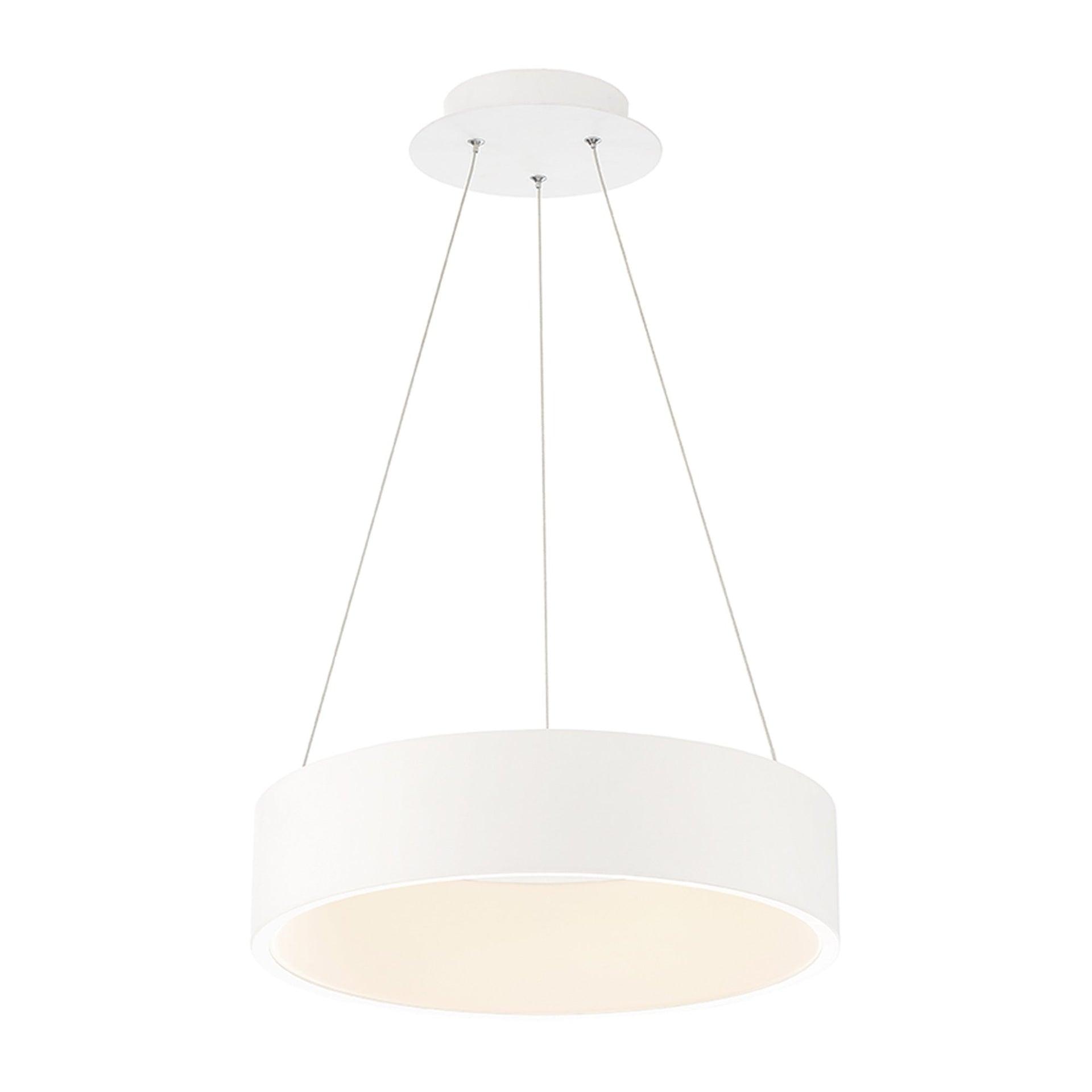 WAC Lighting Corso 43" LED 3000K Contemporary Aluminum Pendant in White