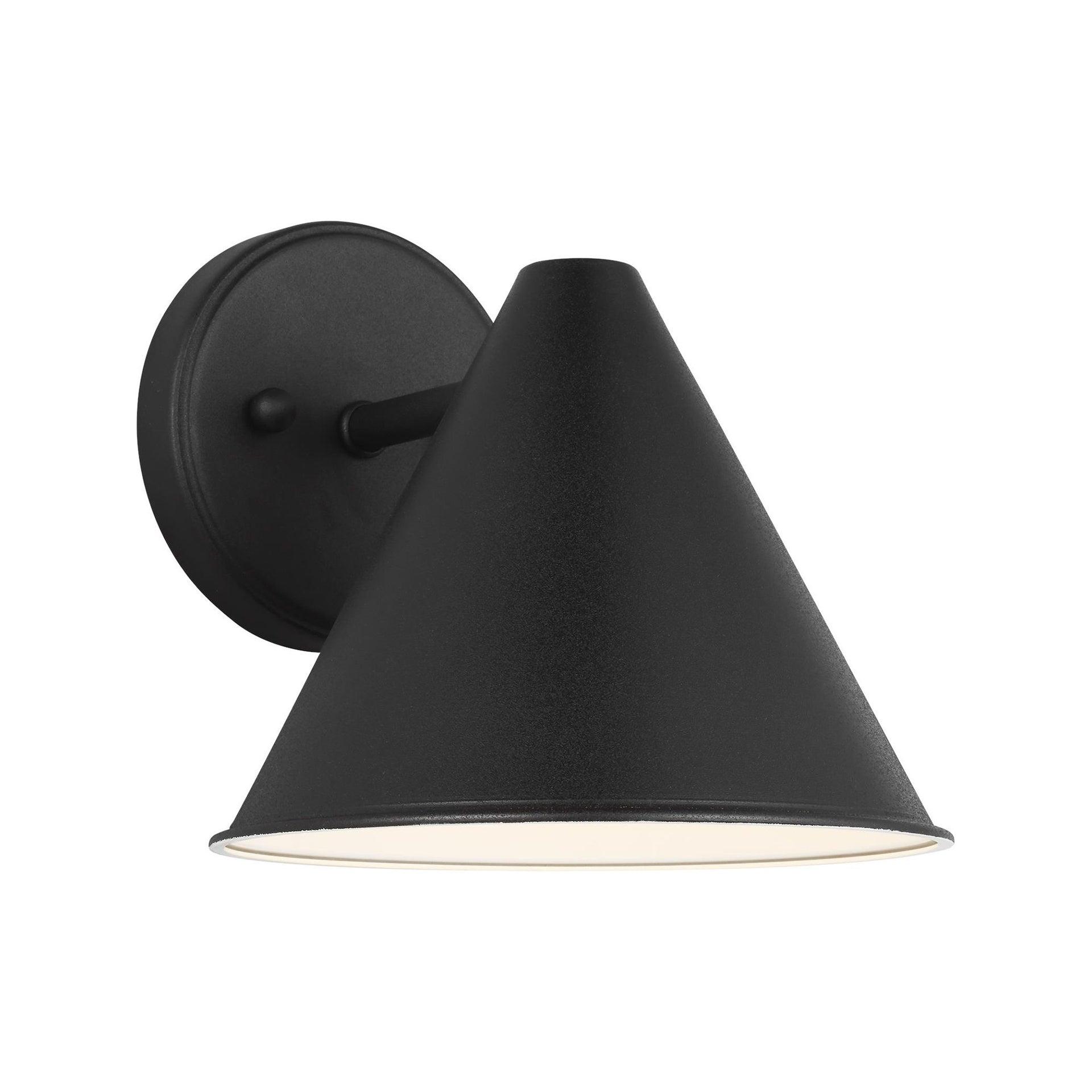 Generation Lighting Crittenden 1 -Light 7.63-in H Black Hardwired Dark Sky Outdoor Wall Light