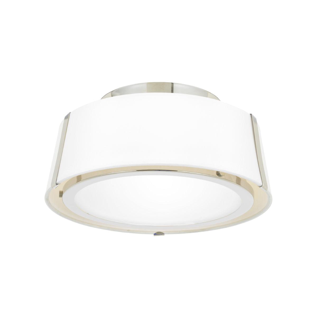Crystorama Lighting Fulton 2 - Light Flush Mount in  Polished Nickel