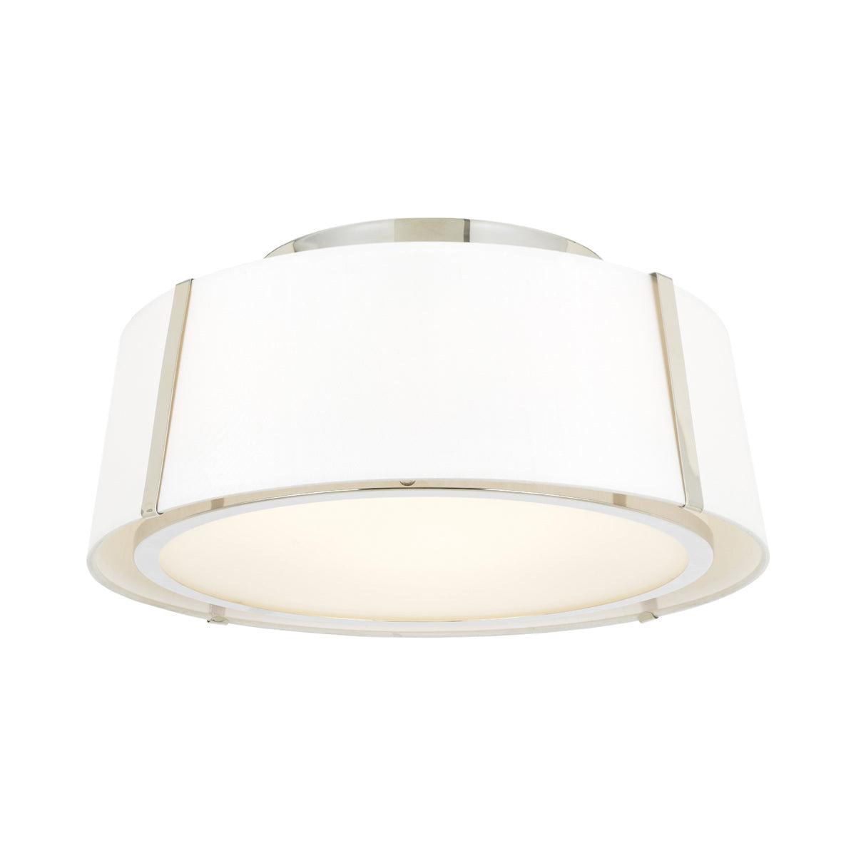 Crystorama Lighting Fulton 3 - Light Flush Mount in  Polished Nickel
