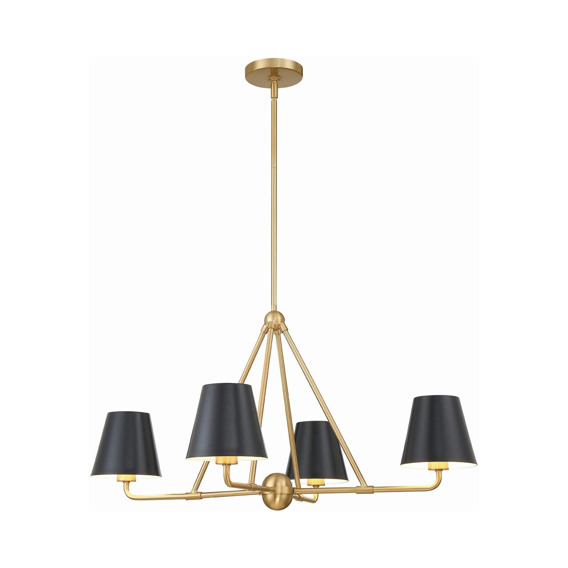 Crystorama Lighting - Xavier - 4 Light Chandelier In Traditional Style-17 Inches