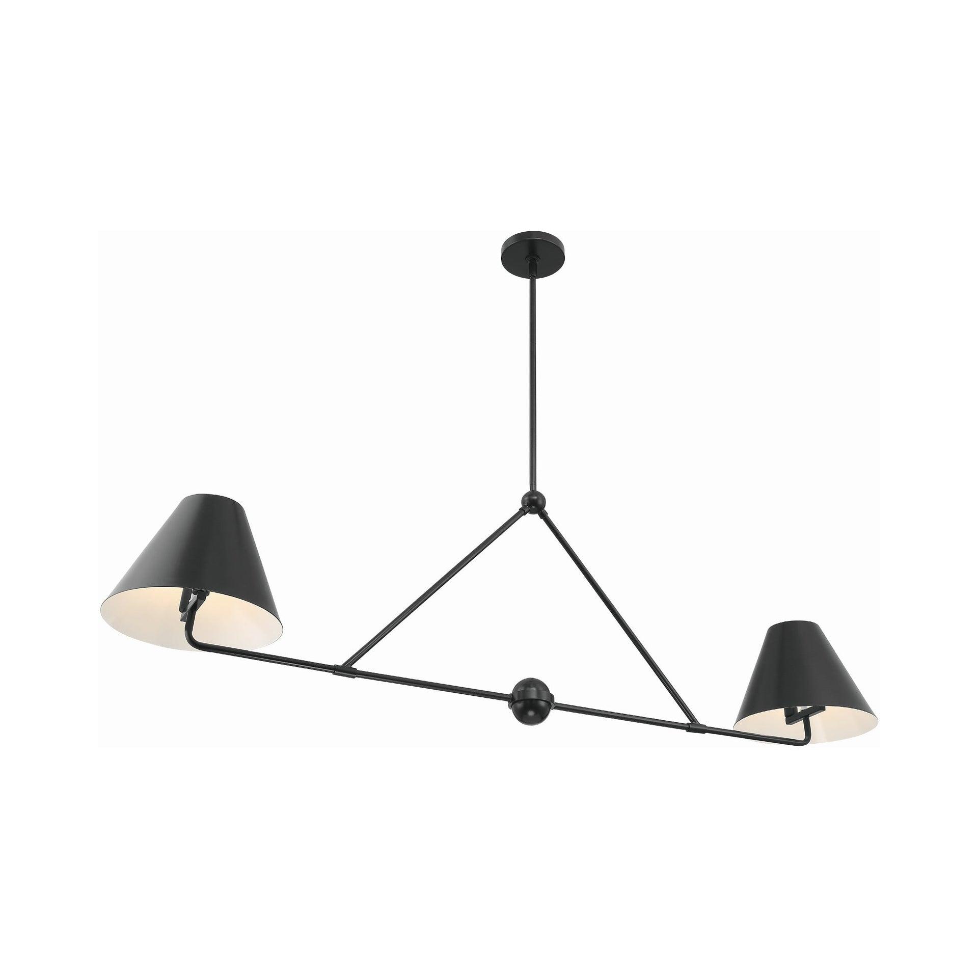 Crystorama Lighting Xavier 4 - Light Chandelier in  Matte Black