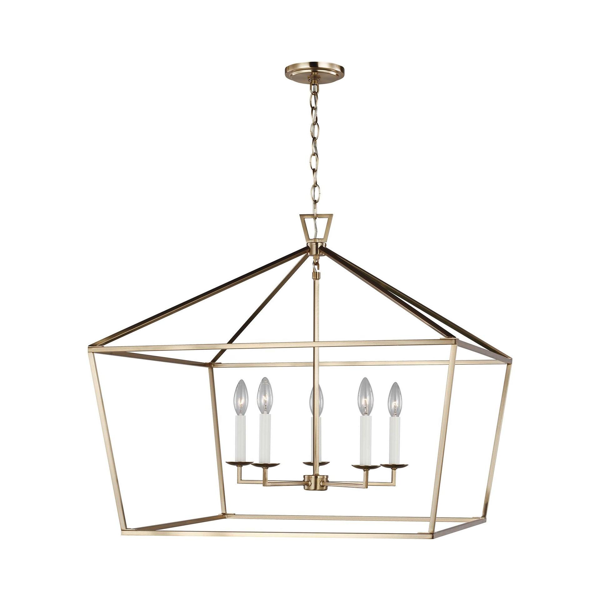 Gala Wide Pendant Light - Brass / 28"W