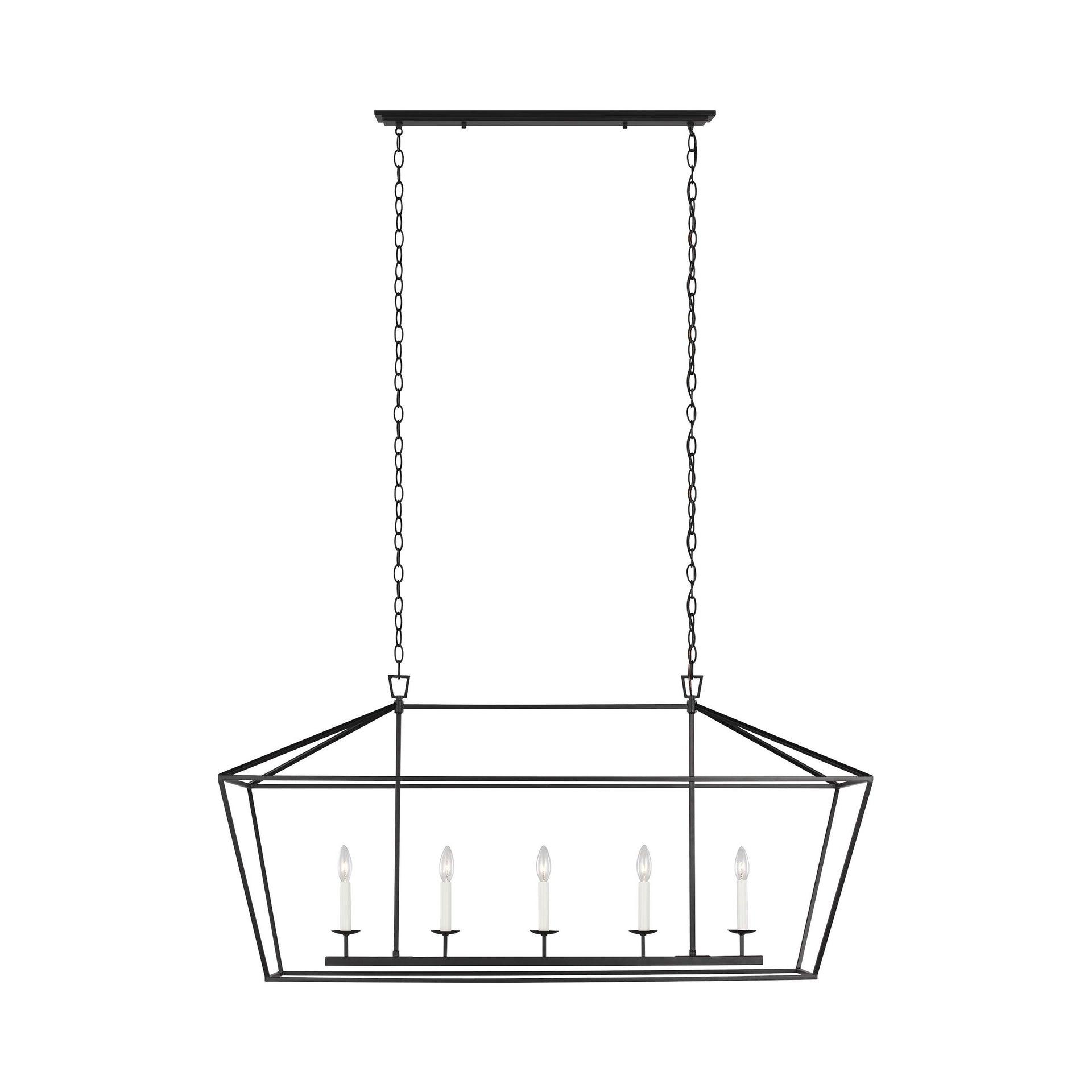 Gala Linear Chandelier - Black / 50"L