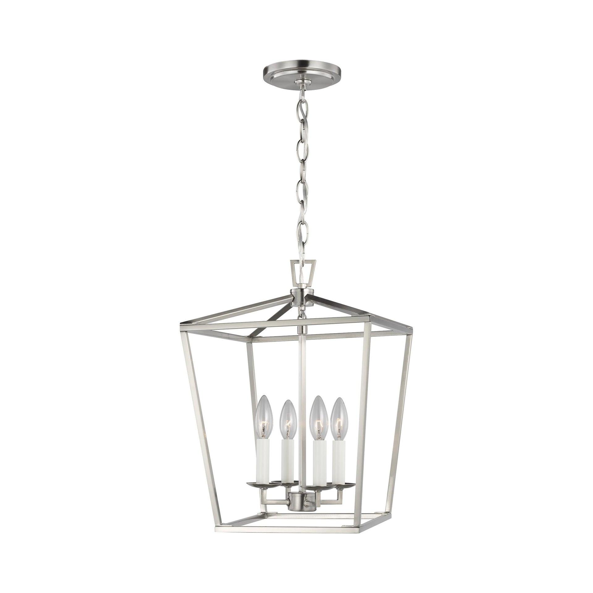 Dianna 18" Modern Brushed Nickel 4-Light Indoor/Outdoor Pendant