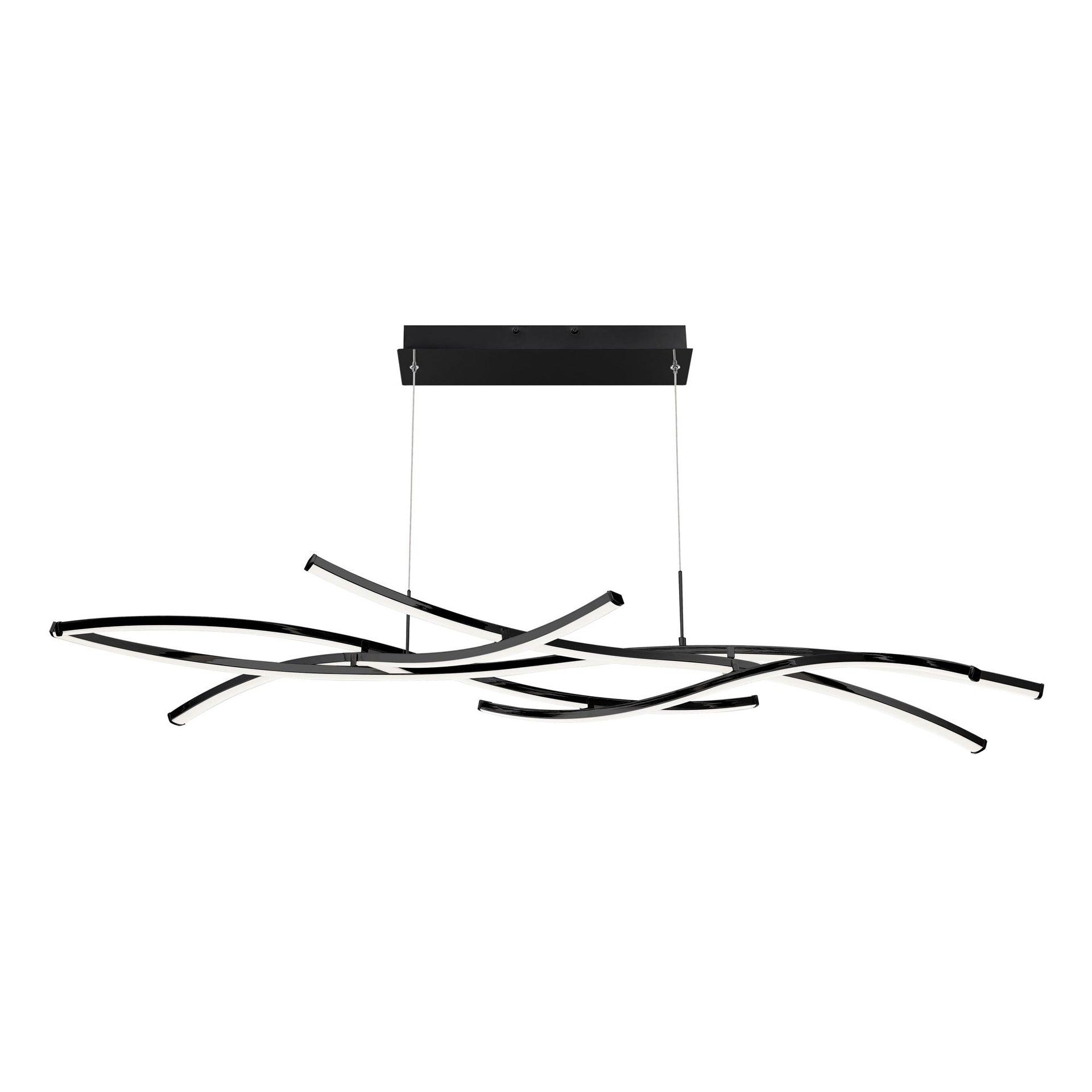 dweLED Divergence 9 - Light Dimmable LED Modern Linear Chandelier