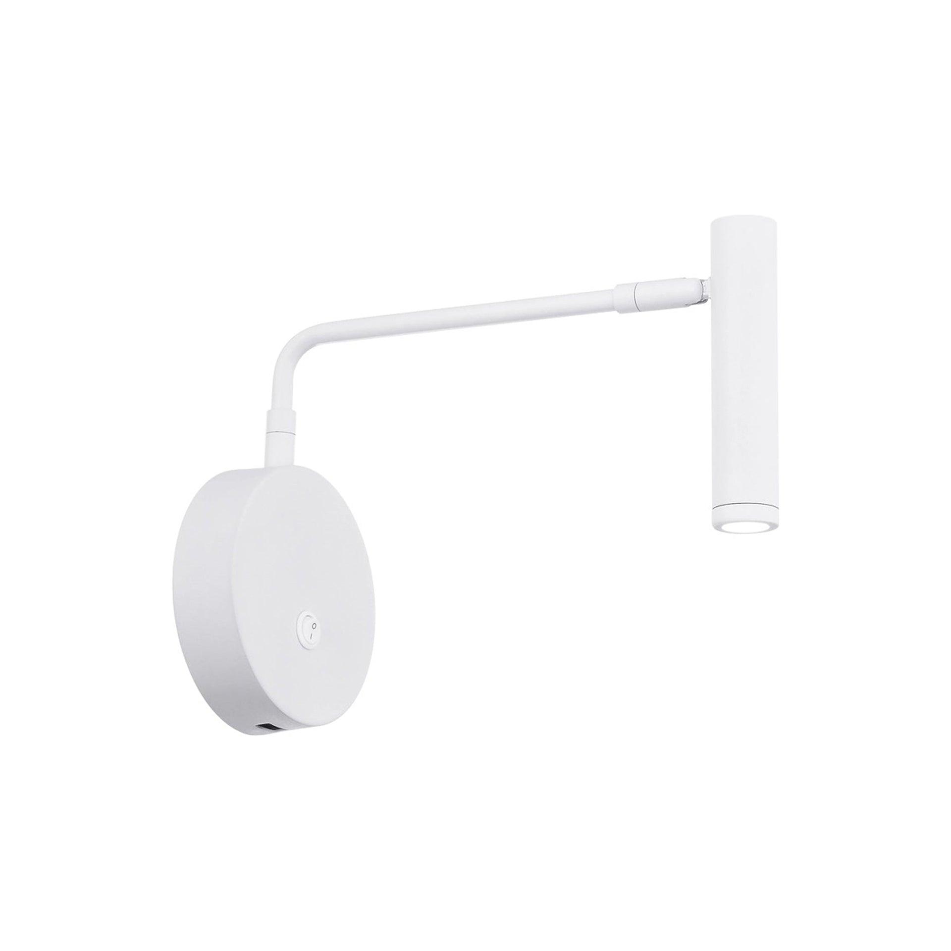 Sprig 4.375" Dimmable LED Reading Light with USB Port, 3000K