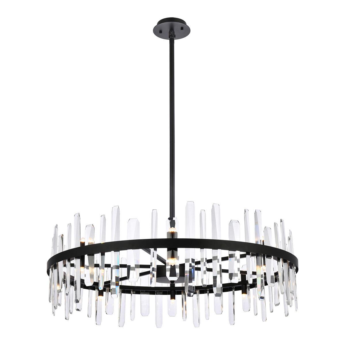 Elegant Lighting Serena 16 - Light Chandelier in  Black