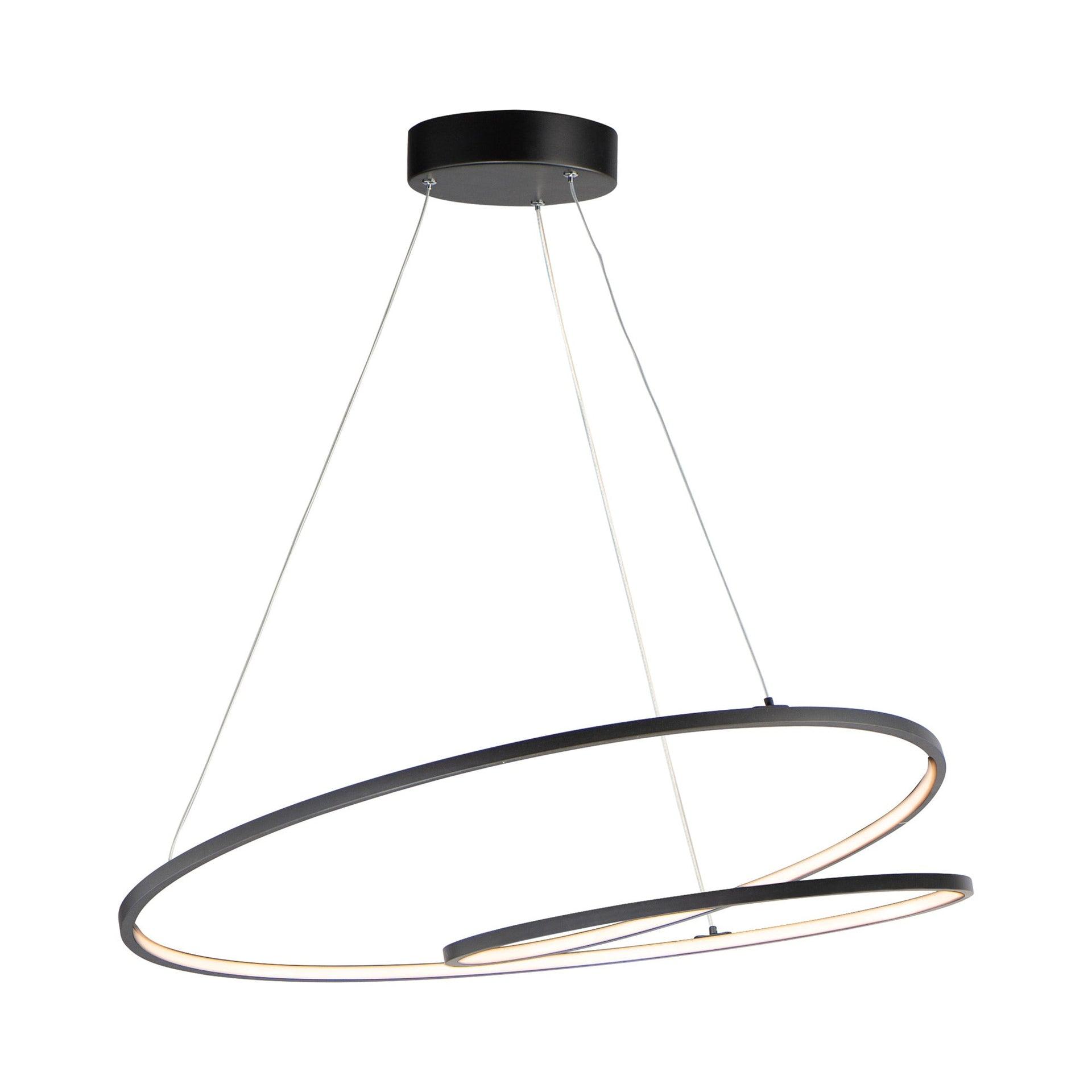 E21327-BK-ET2 Lighting-Cycle-98W 1 LED Pendant-31.5 Inches wide by 2 inches high-Black Finish