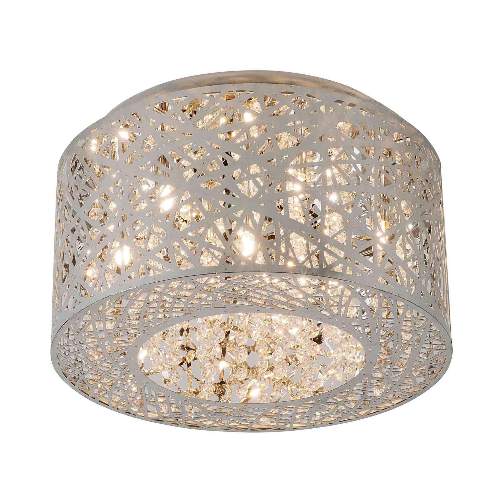 ET2 Lighting Inca 7 - Light Flush Mount in  Polished Chrome