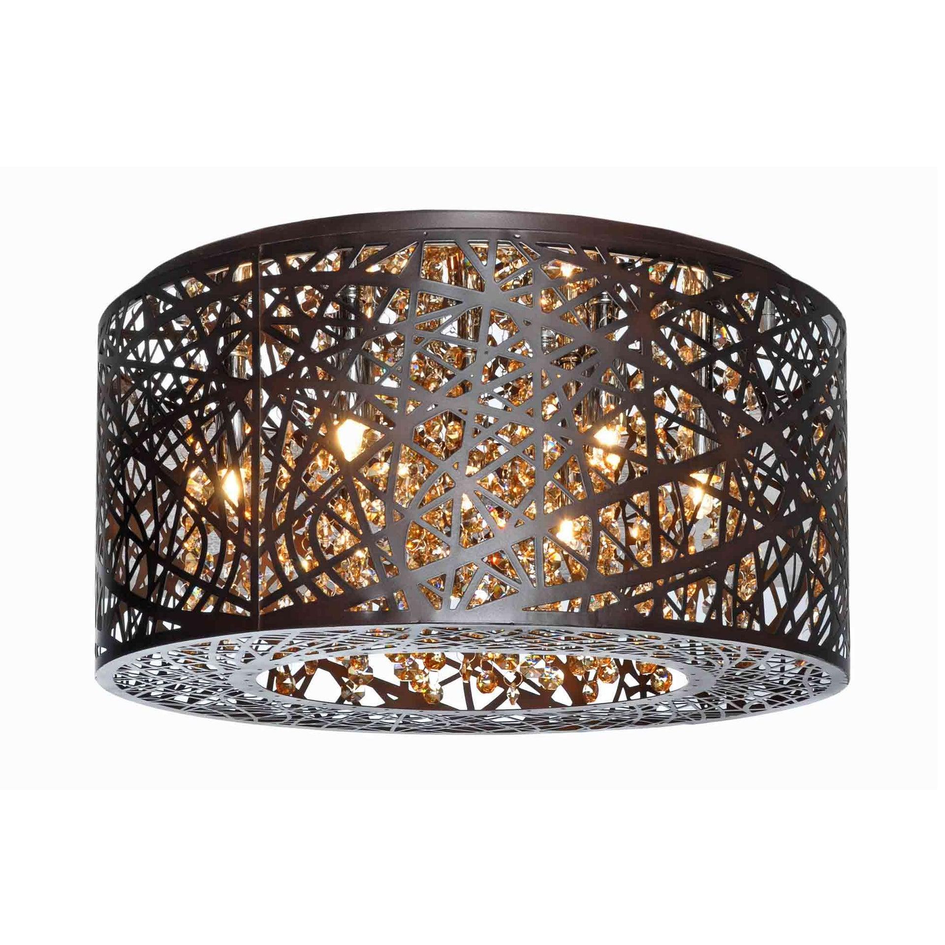 ET2 Lighting - LED Flush Mount - Inca-20.3W 7 LED Flush Mount in Contemporary