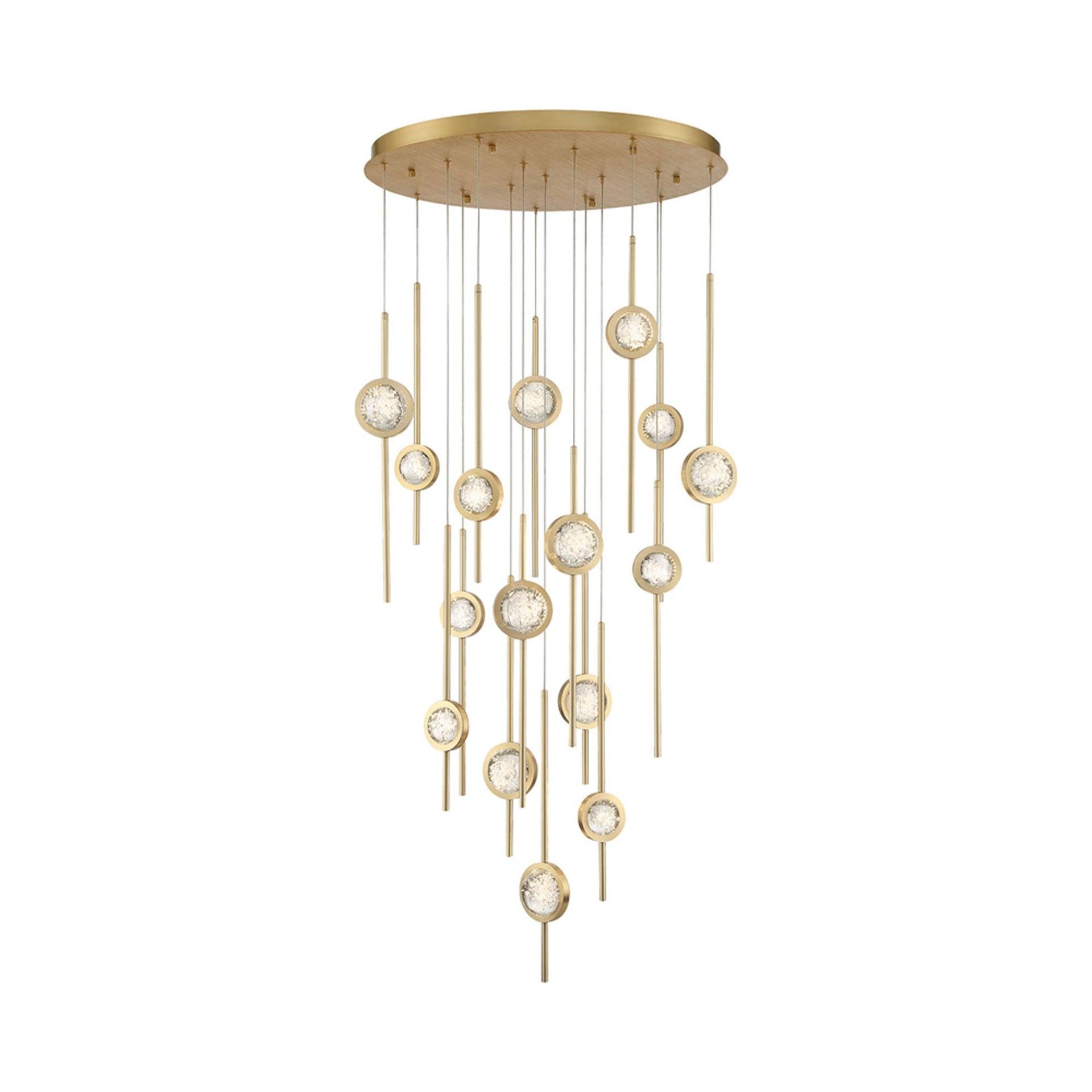 LED Anodized Aluminum Mix + Clear Seeded Ball