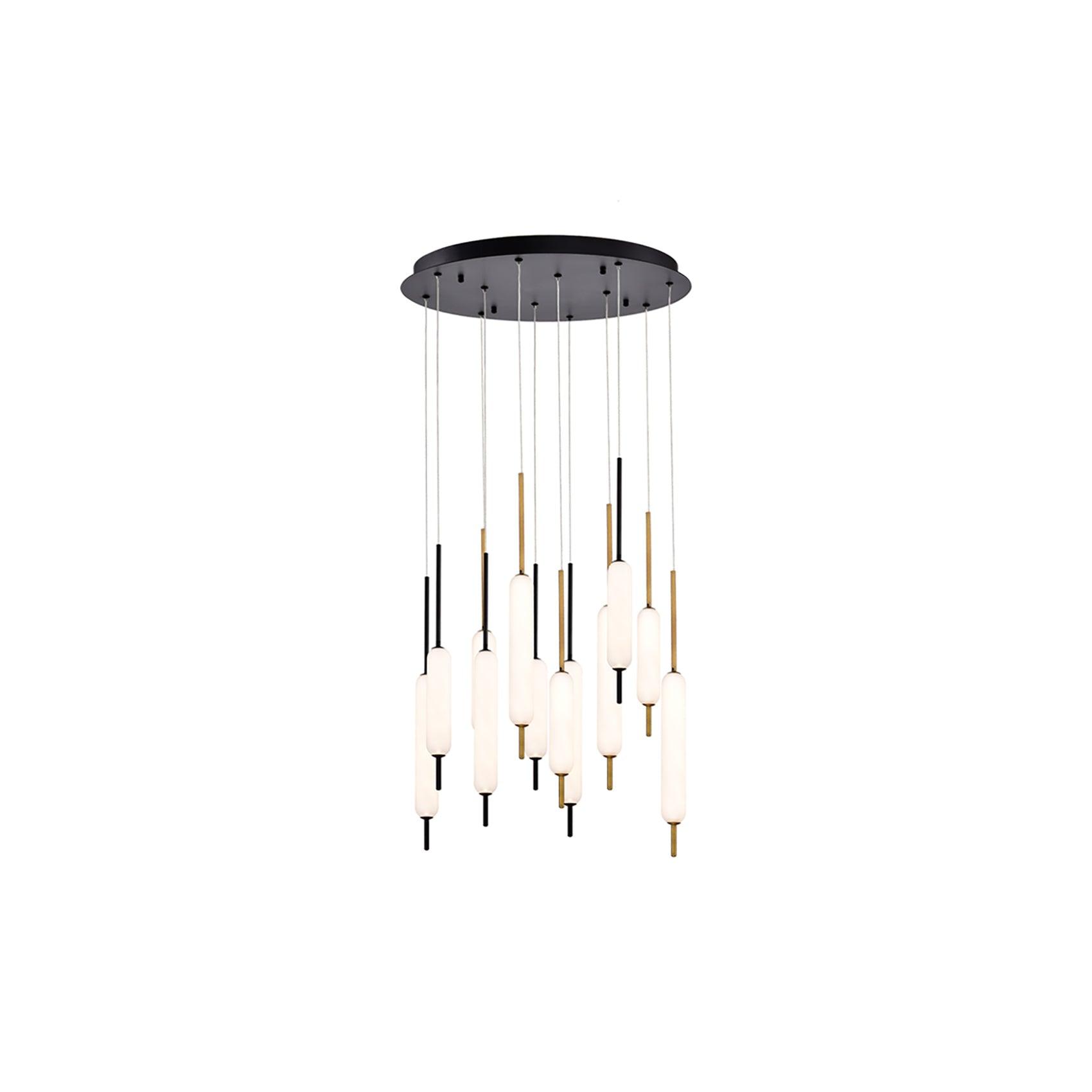 Eurofase Lighting 37235-031 Cumberland 12 Light 22" Wide Led Multi Light Pendant - Antique