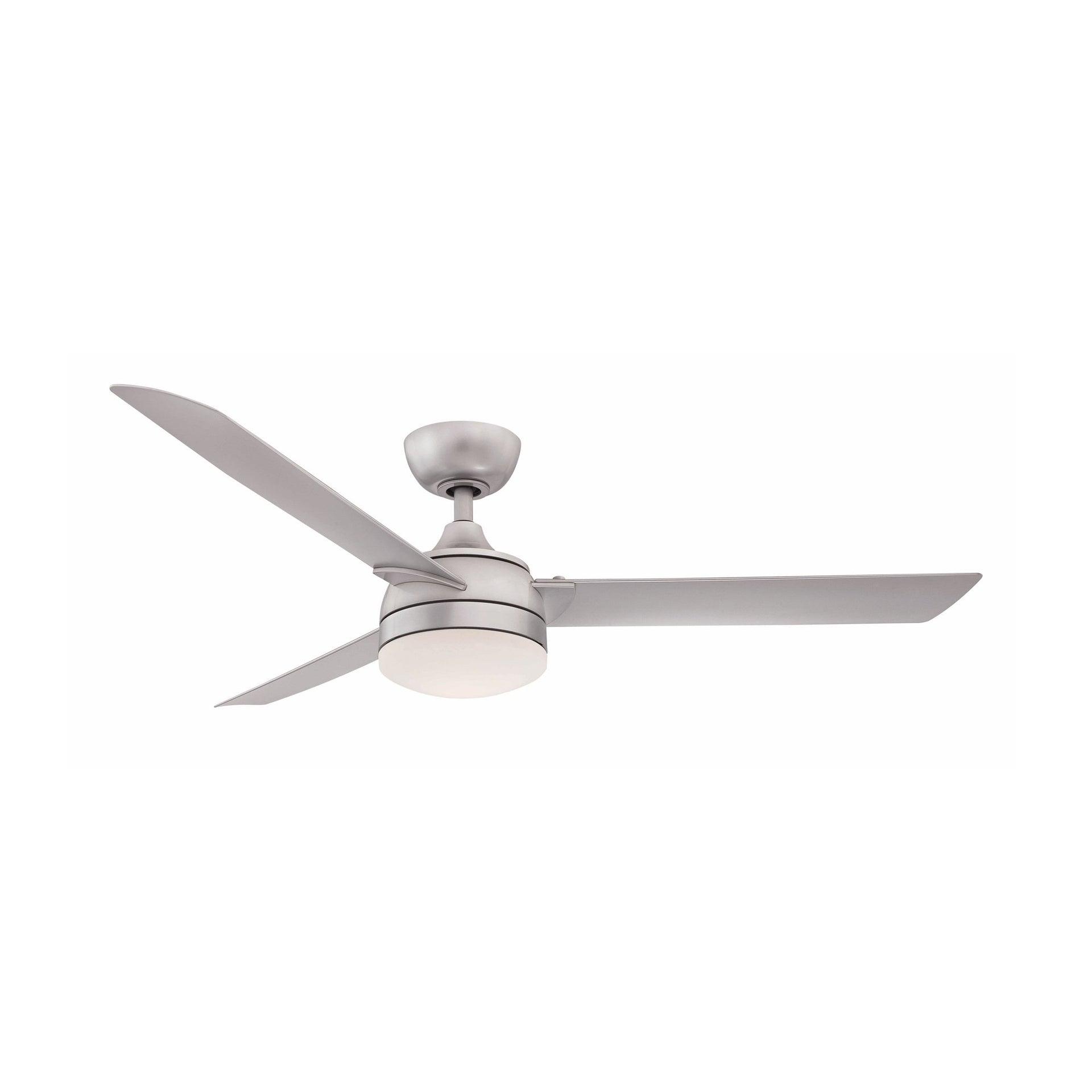Alya Indoor / Outdoor Ceiling Fan + Light - Silver