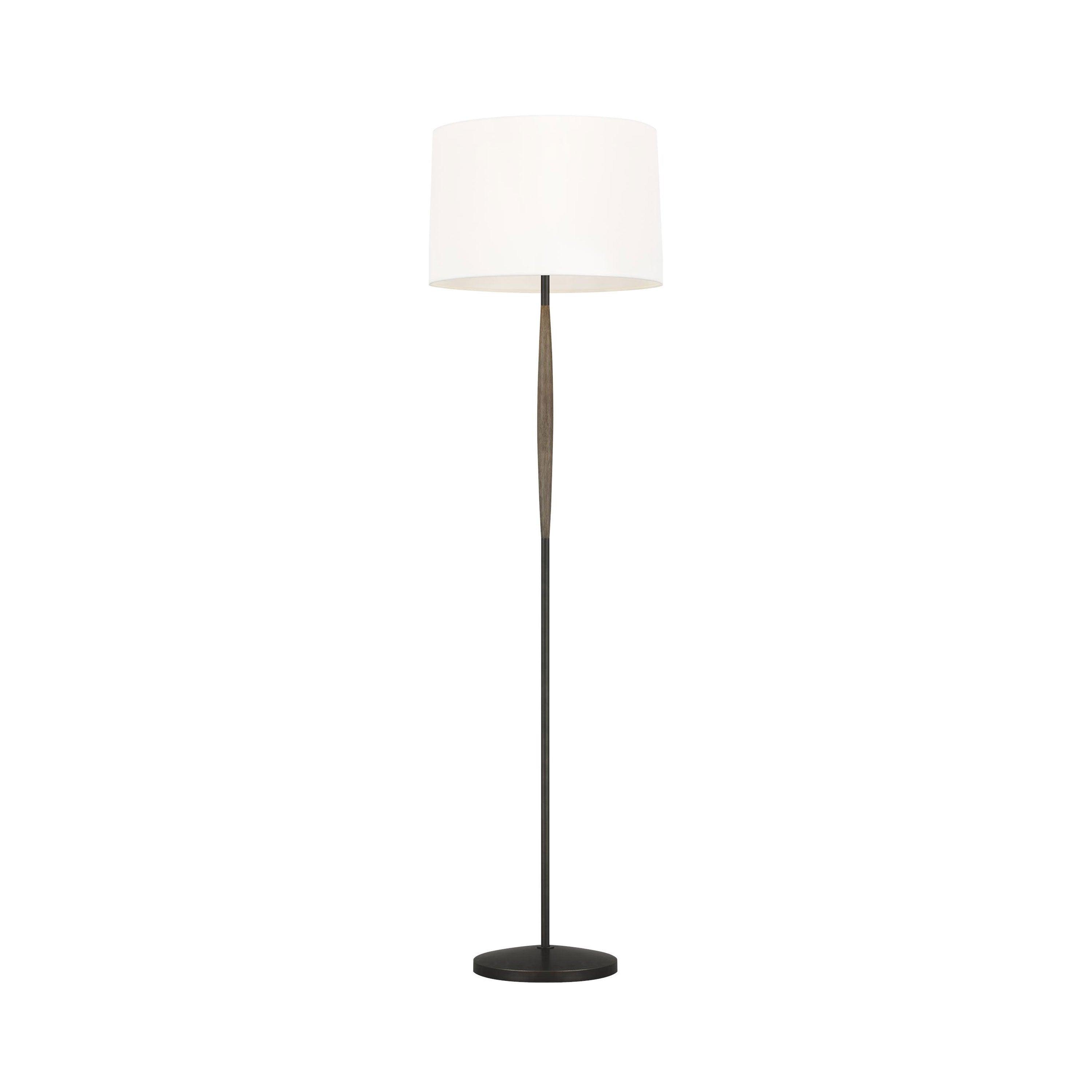 ED Ellen DeGeneres Ferrelli 61.625'' Weathered Oak Wood Traditional Floor Lamp