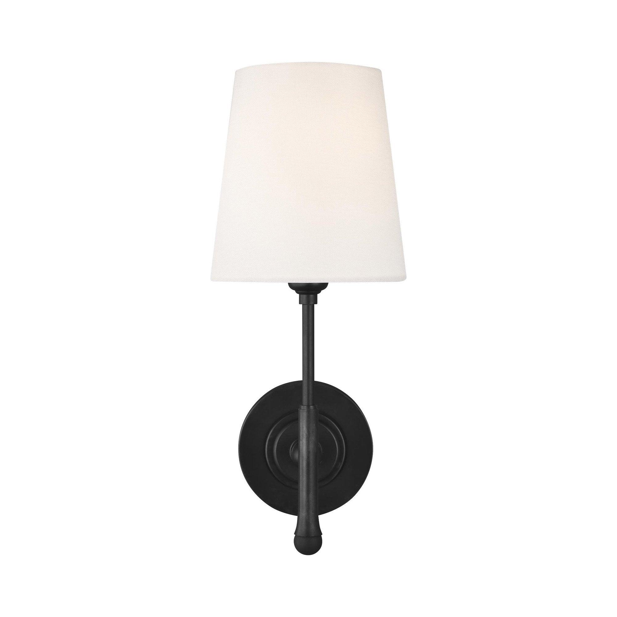 Single Light Steel Dimmable Wallchiere