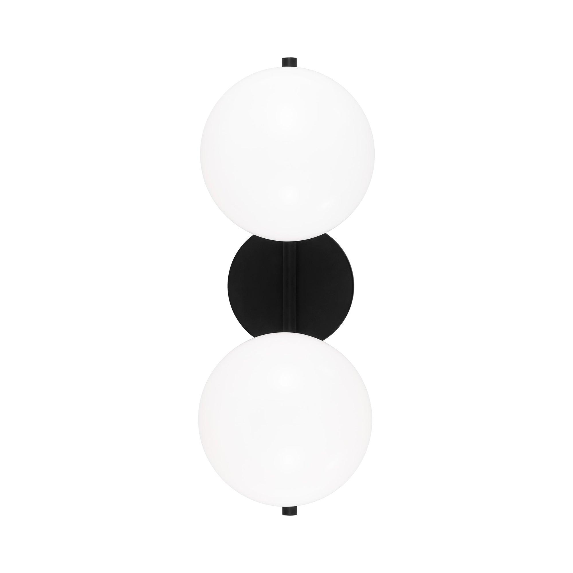 Lune Aged Iron 4-Light Dimmable Vanity with Milk White Glass