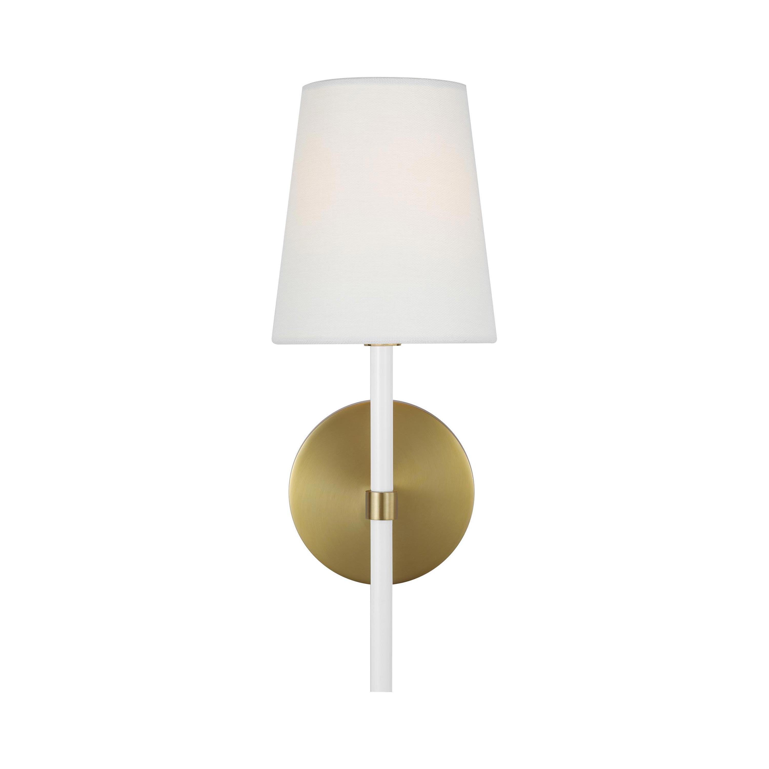 2 Light Steel Dimmable Armed Sconce
