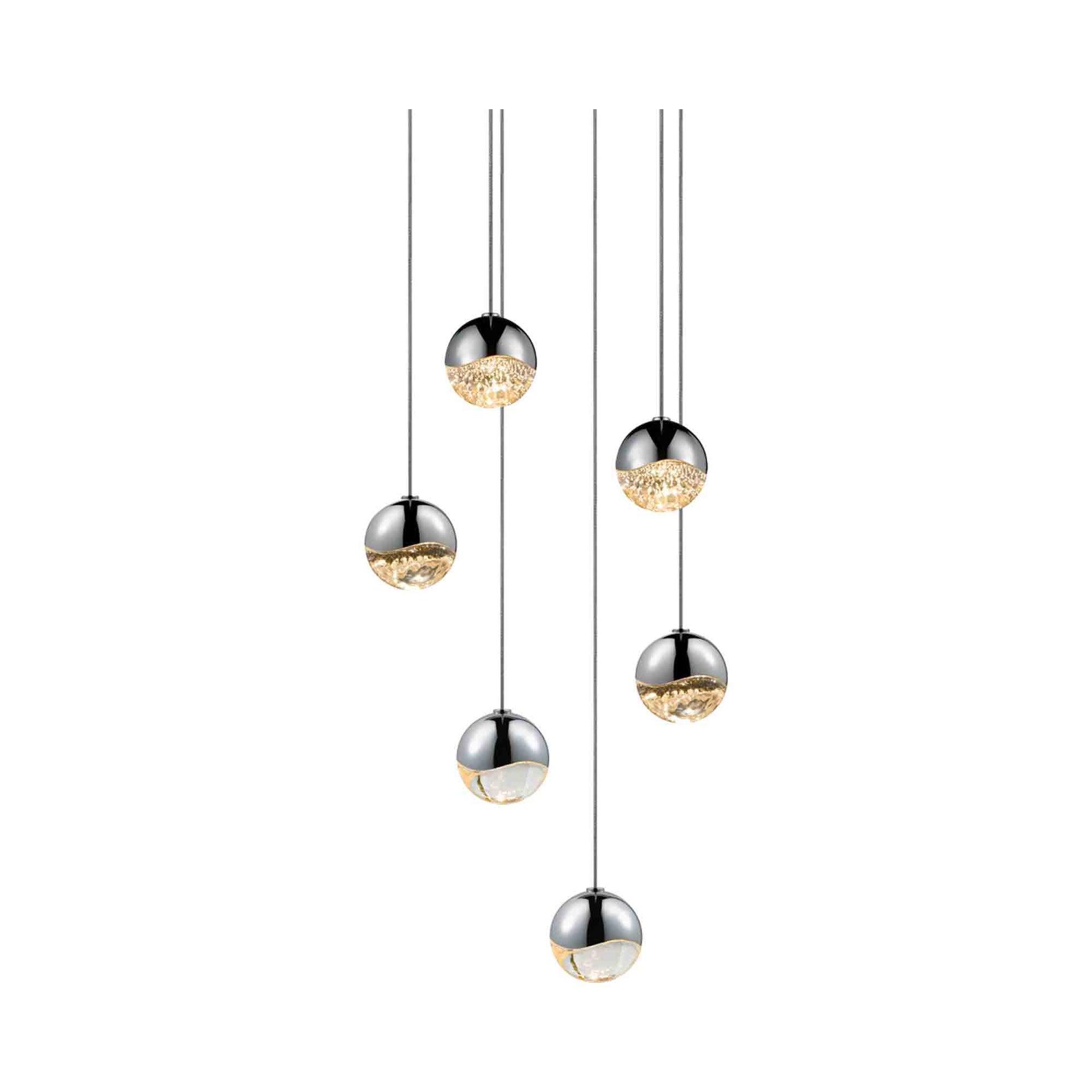 Grapes 6 - Light LED Cluster Pendant
