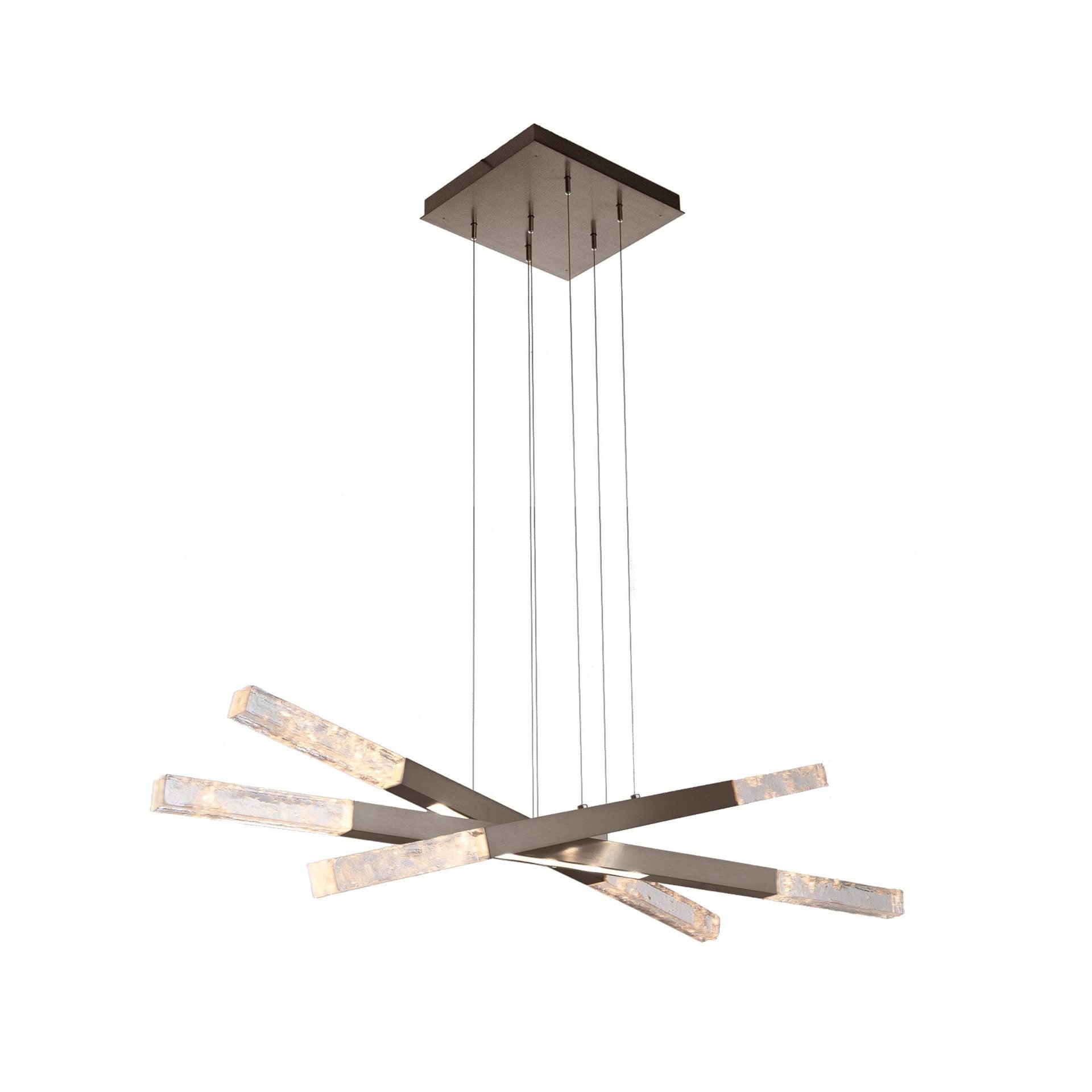 Axis Moda Triple Entrance Modern Linear Suspension Chandelier