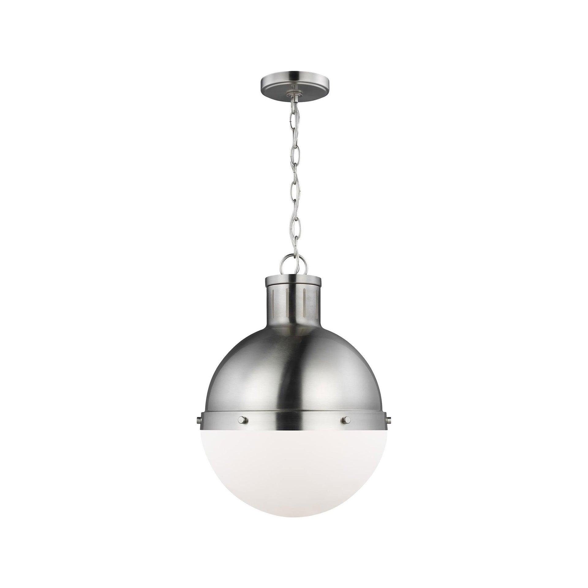 Brushed Nickel 18" Indoor/Outdoor LED Pendant Light