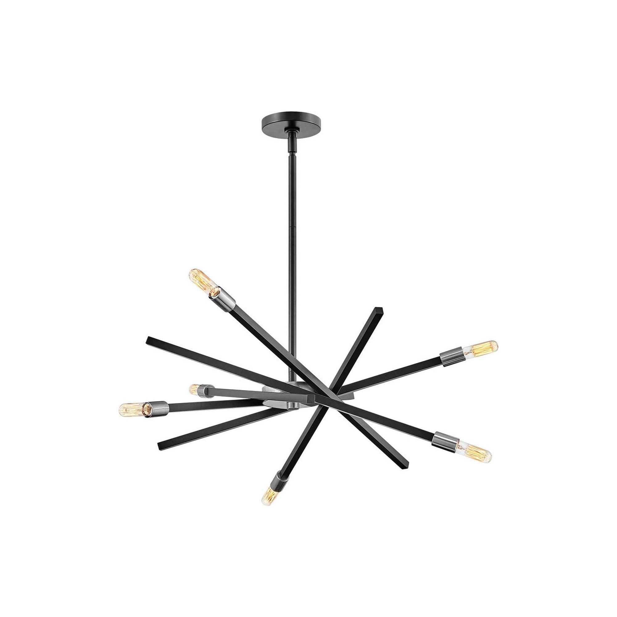 4765HB-Hinkley Lighting-Archer - 6 Light Medium Chandelier in Transitional-Modern-Scandinavian Style - 26 Inches Wide by 26 Inches High-Heritage Brass