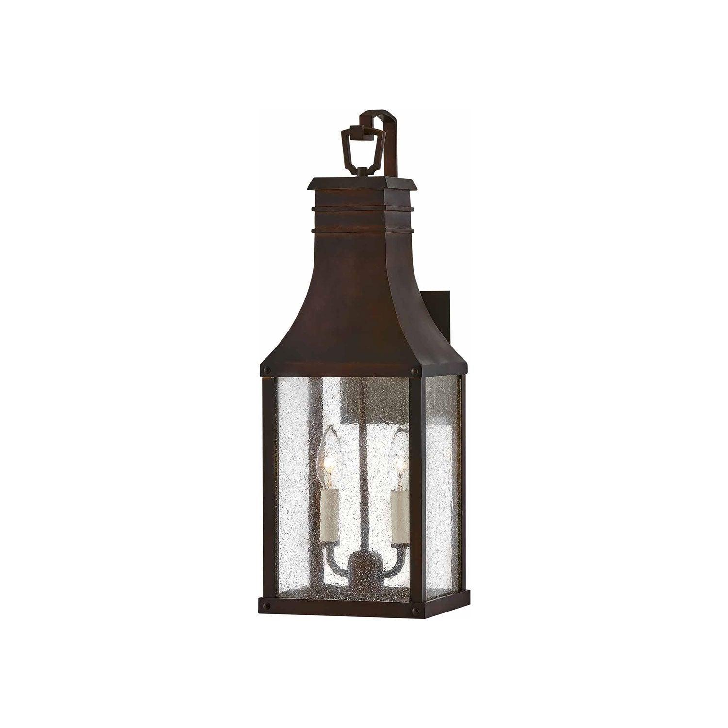 Hinkley Beacon Hill 2 - Bulb 23" H Seeded Glass Outdoor Wall Lantern
