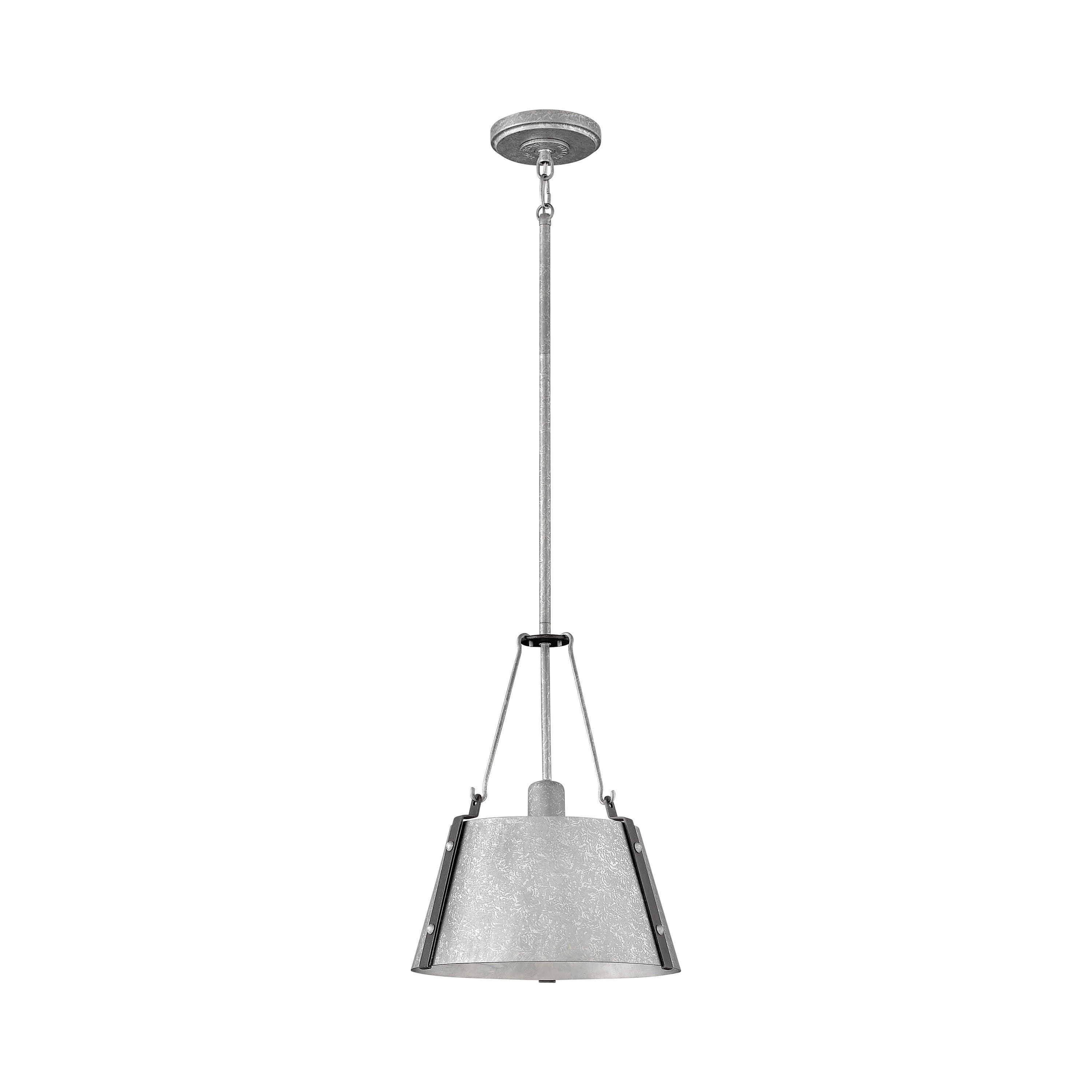 Cartwright Small 1-Light Drum Pendant w/ Bold Rivets