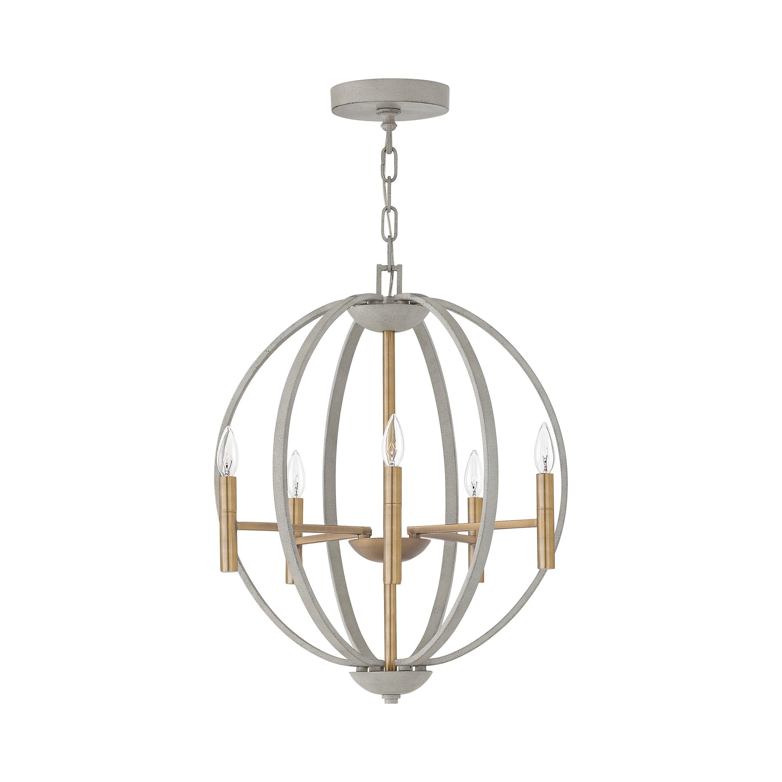 Euclid 8 - Light Candle Style Globe Chandelier